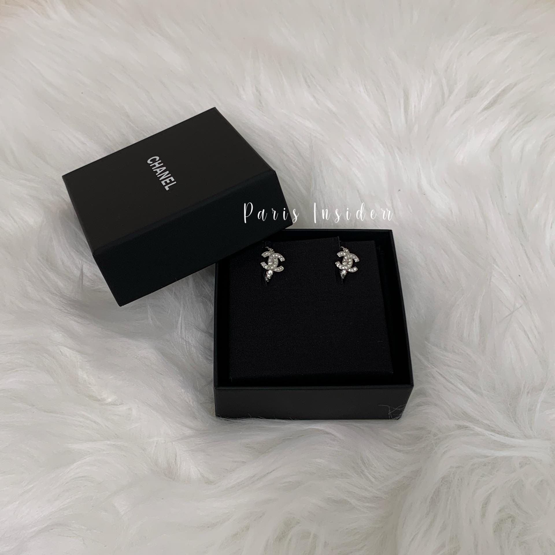 Chanel 25s CC earrings - silver 銀 ABF729