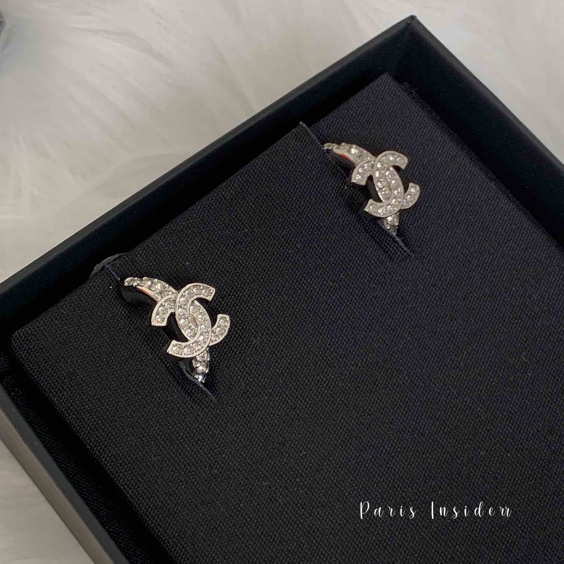 Chanel 25s CC earrings - silver 銀 ABF729 - Image 2