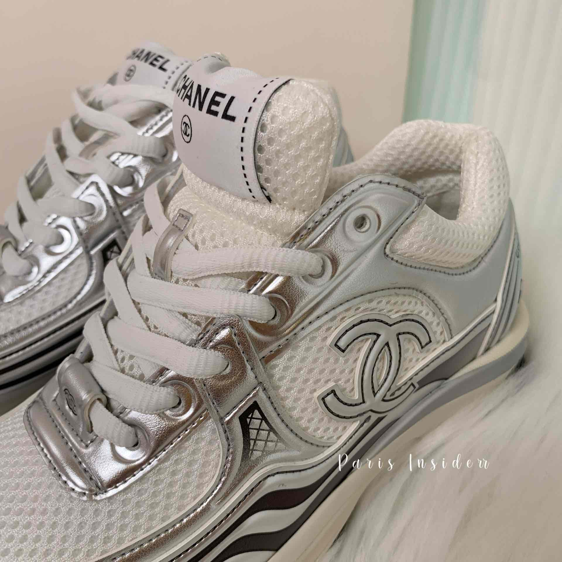 Chanel 23C metallic sneaker - gray/sliver 灰銀 - Image 2