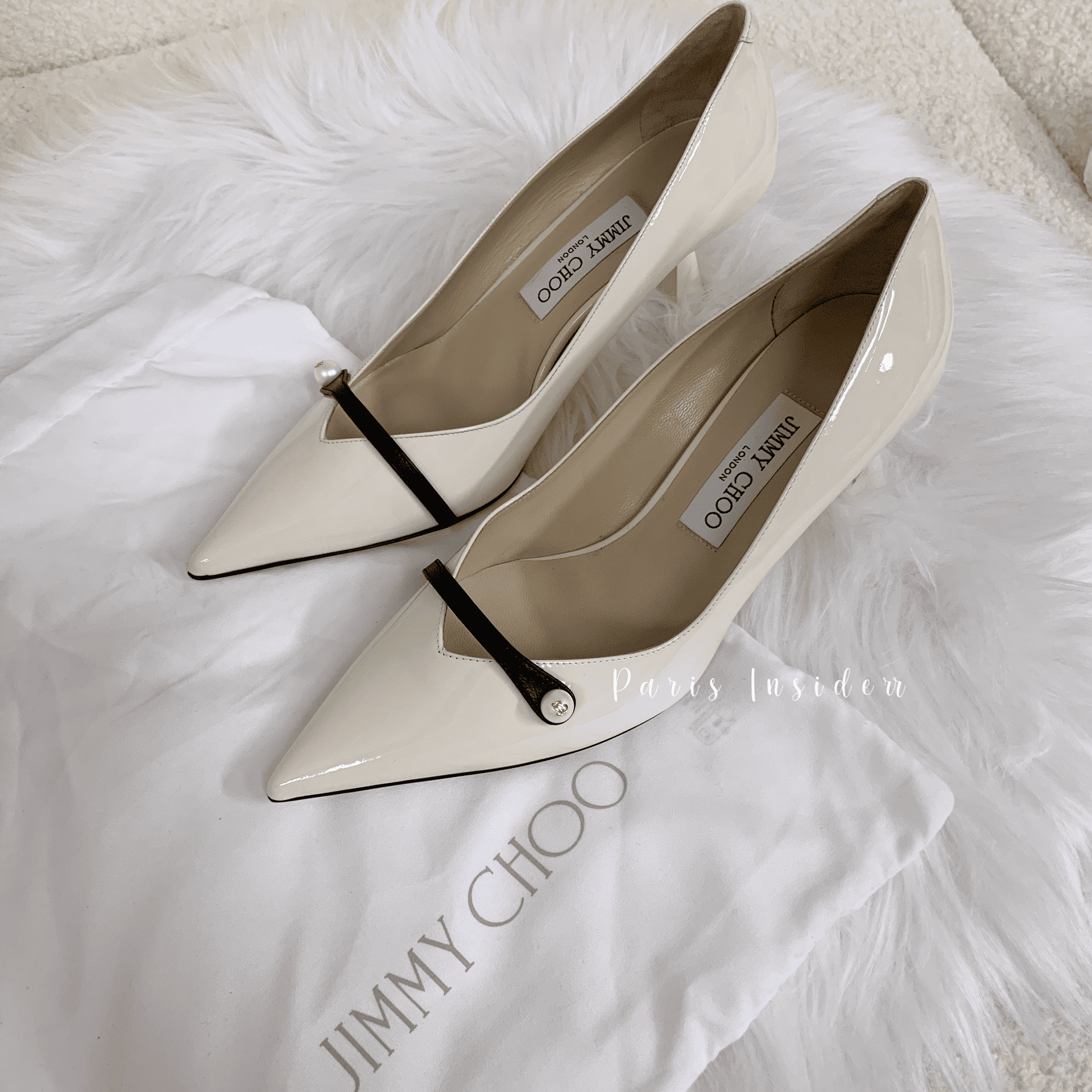 Jimmy Choo Rosalia 65 - Latte 拿鐵白