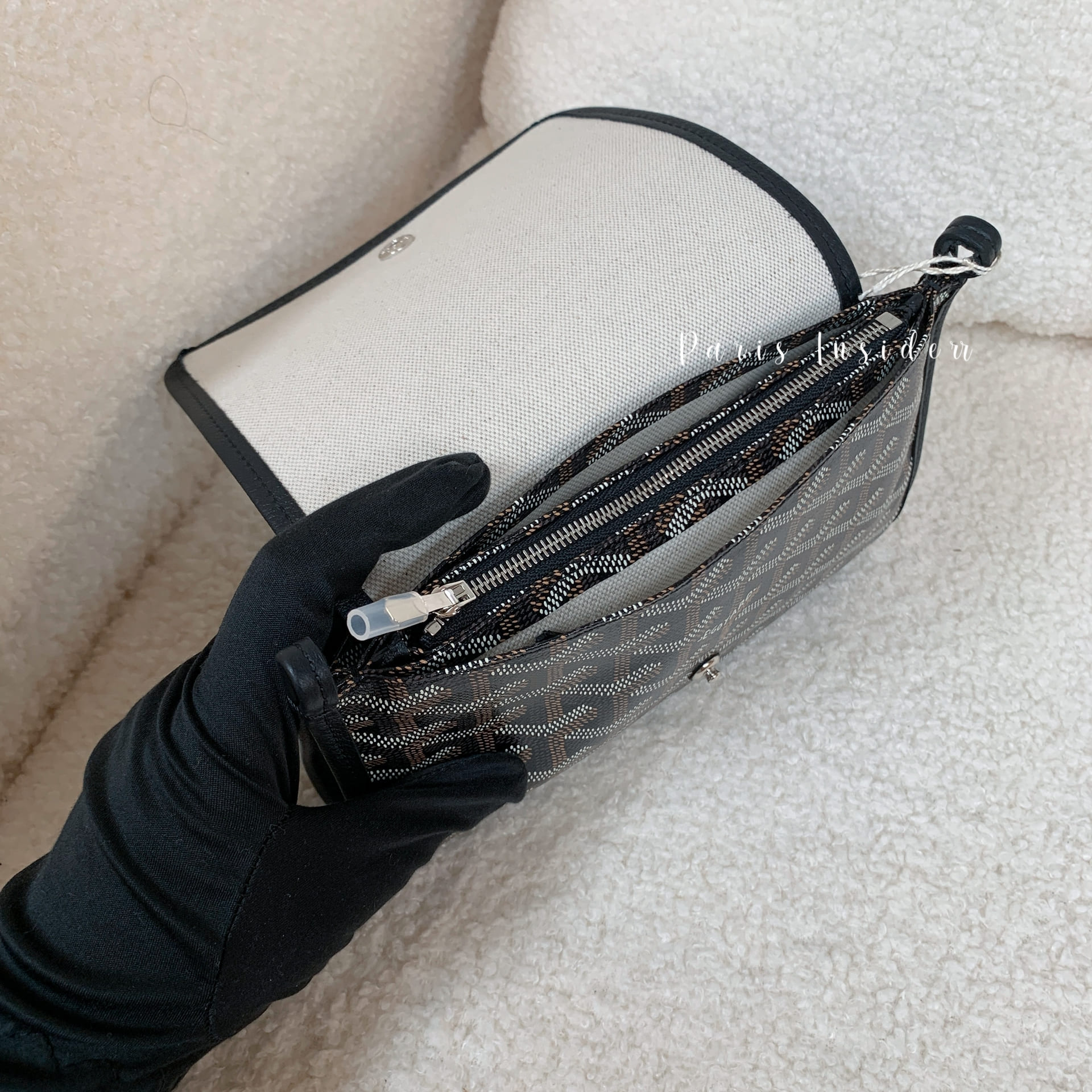 Goyard Plumet pocket - black/brown 黑棕 - Image 3