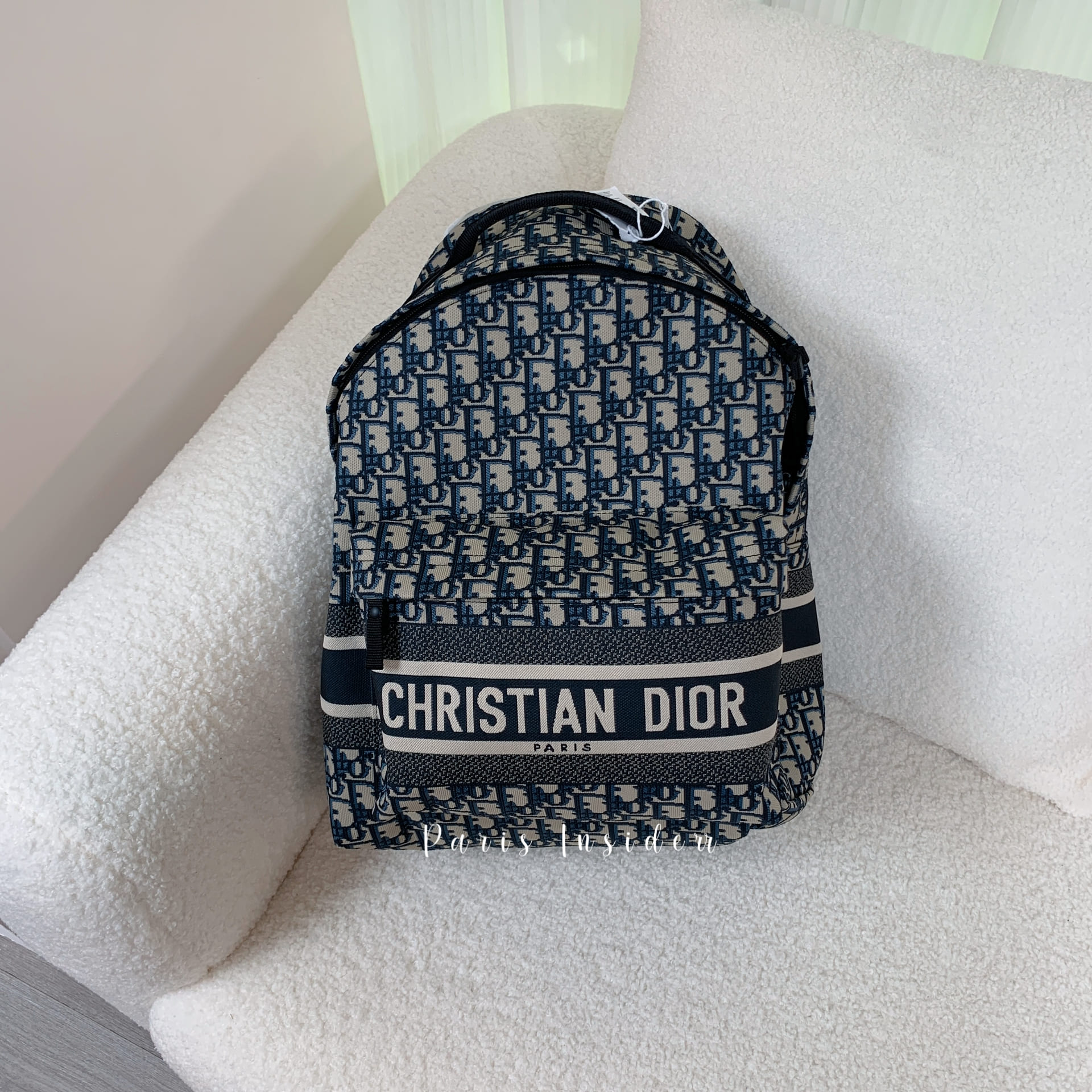 Dior Oblique Travel Backpack - blue 藍