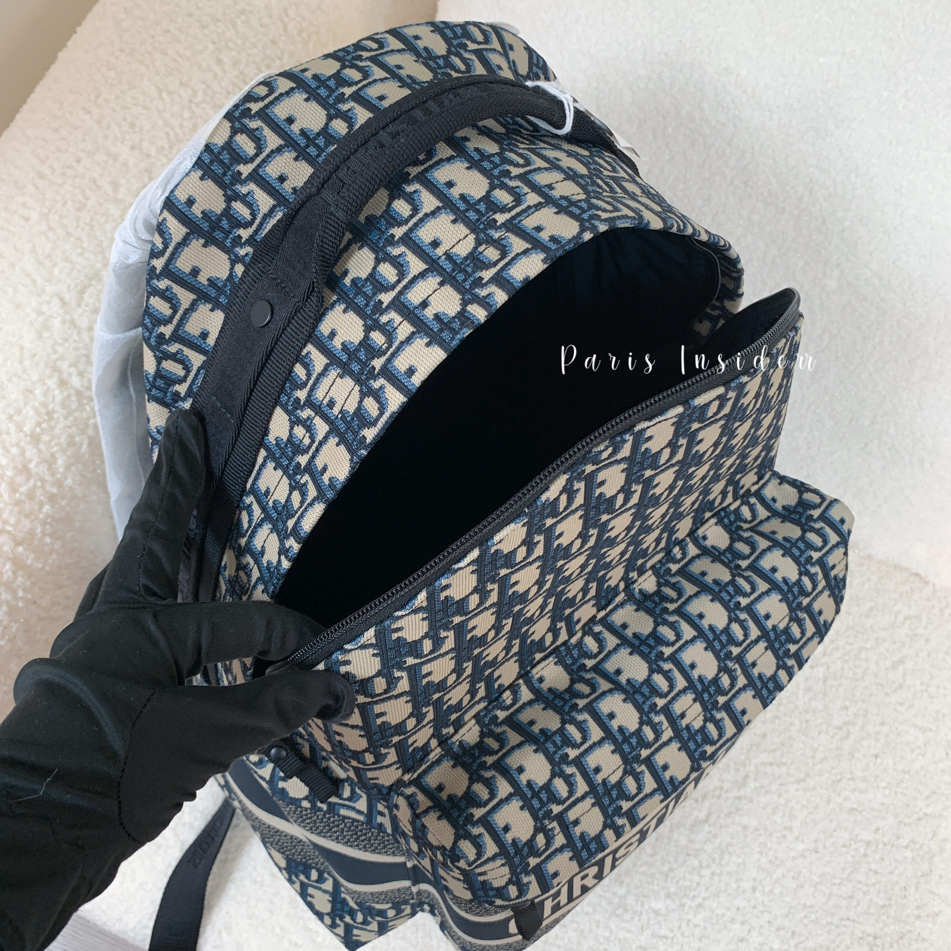 Dior Oblique Travel Backpack - blue 藍 - Image 3