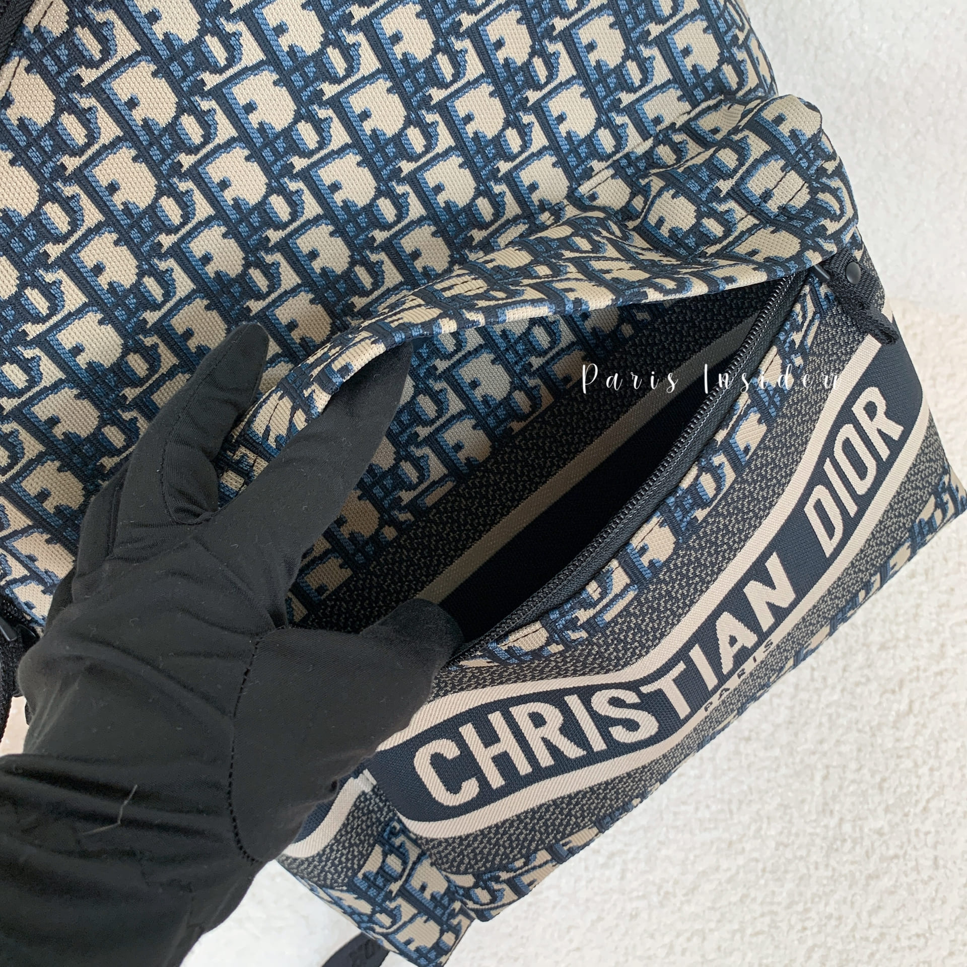 Dior Oblique Travel Backpack - blue 藍 - Image 4