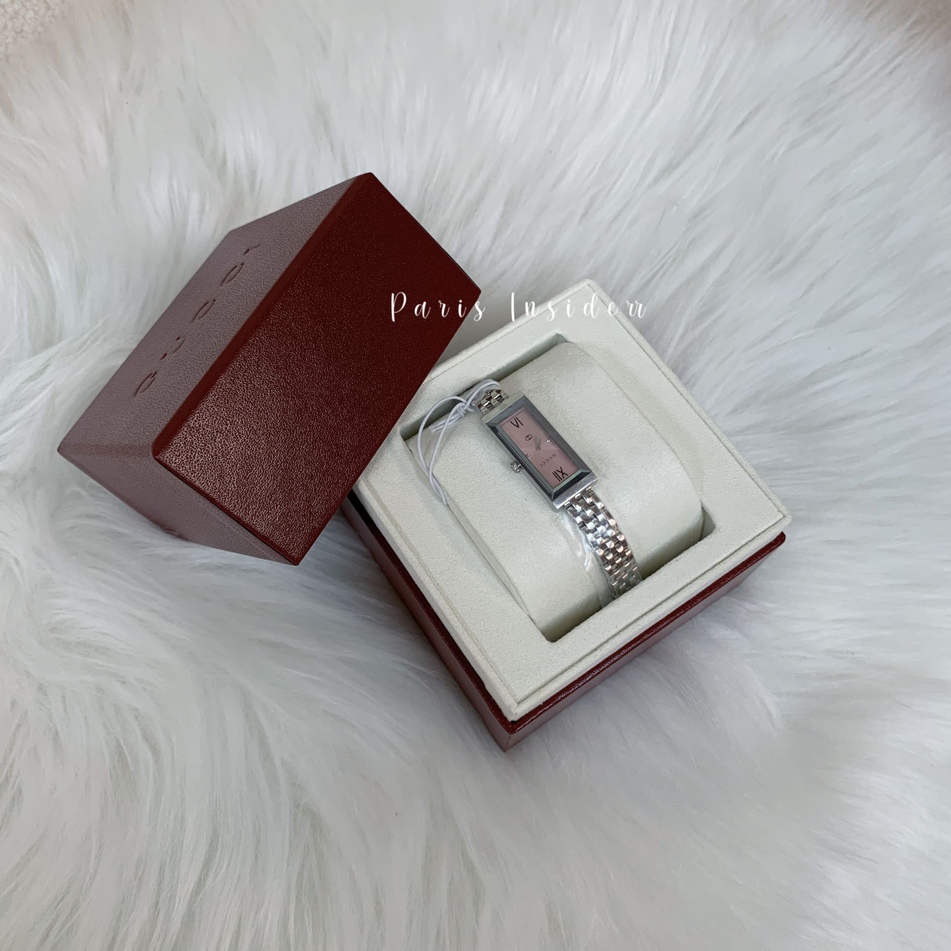 Gucci G-frame watch - pink dial 粉