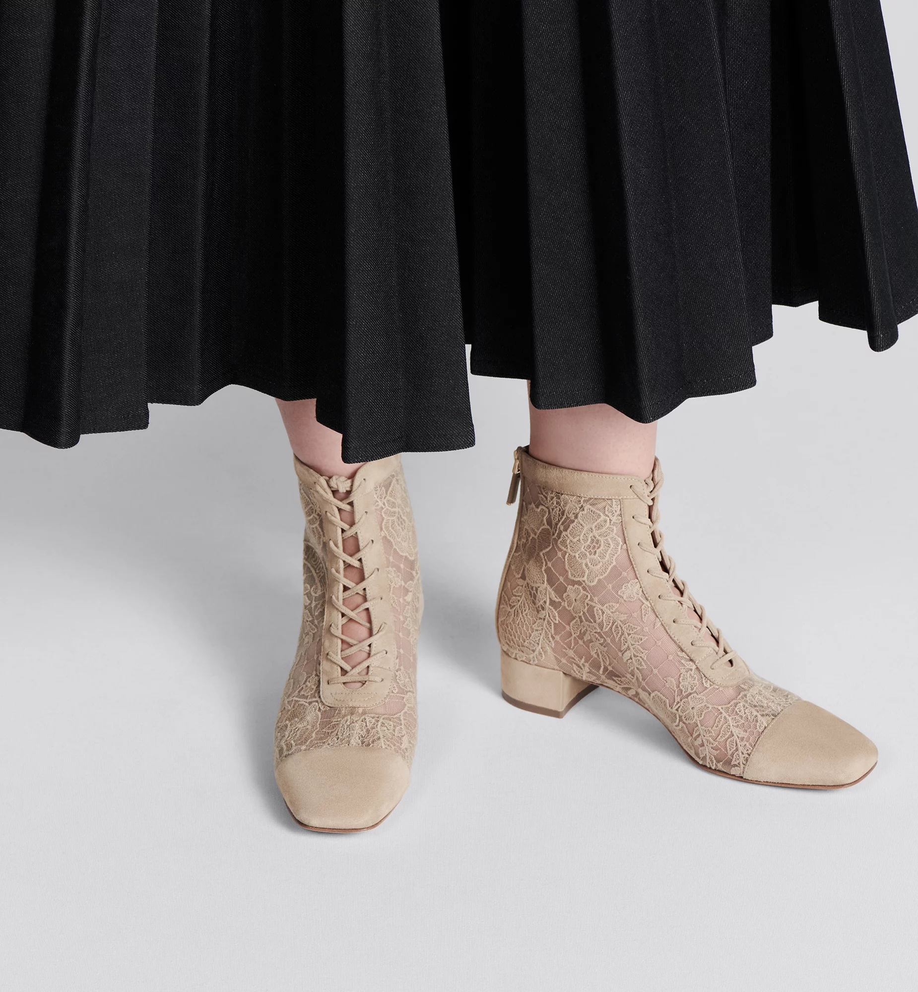 Christian Dior Naughtily-D Heeled Ankle Boot Transparent Mesh - Sand-Colored 沙棕色 - Image 5