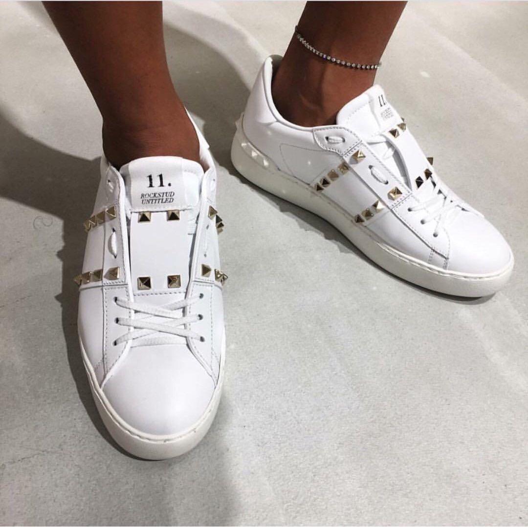 Valentino Rockstud Untitled open sneakers - white 白 - Image 5
