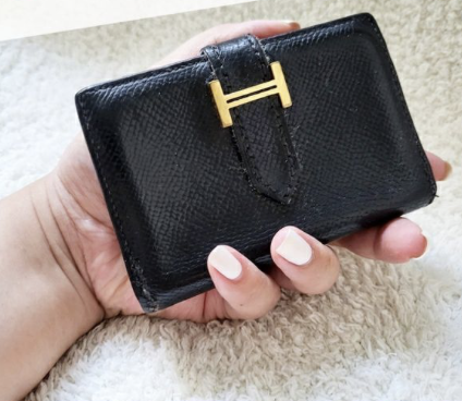 Hermes bearn compact - 89 noir CC - Image 3
