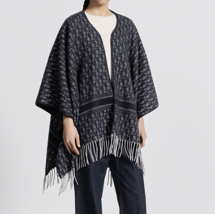 Dior Oblique Poncho - Navy Blue 海軍藍 - Image 5