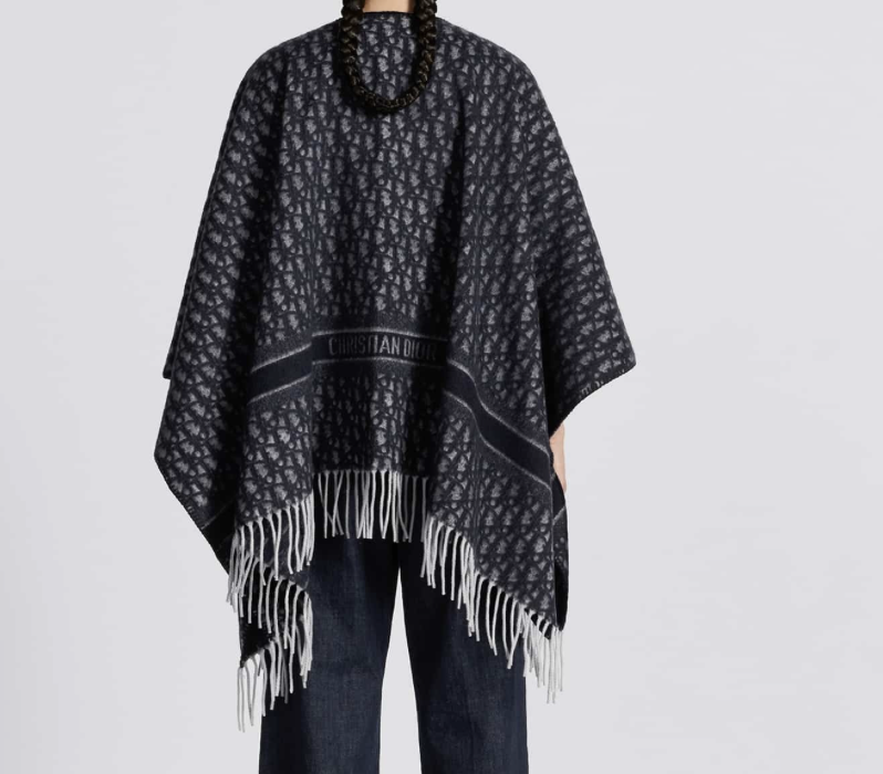 Dior Oblique Poncho - Navy Blue 海軍藍 - Image 6