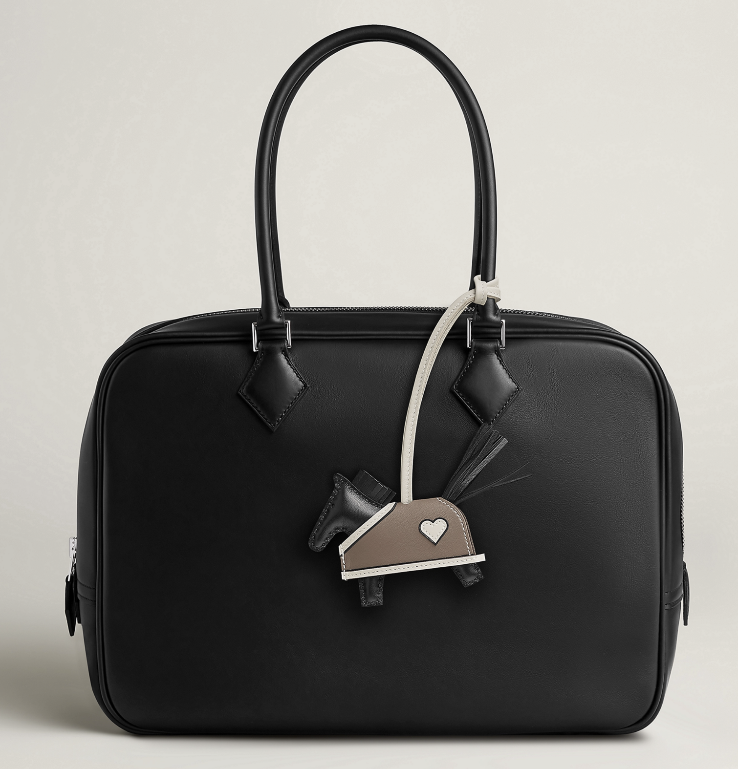 Hermes Rodeo Robeo Coeur PM charm - noir/etoupe 黑x大象灰 - Image 3