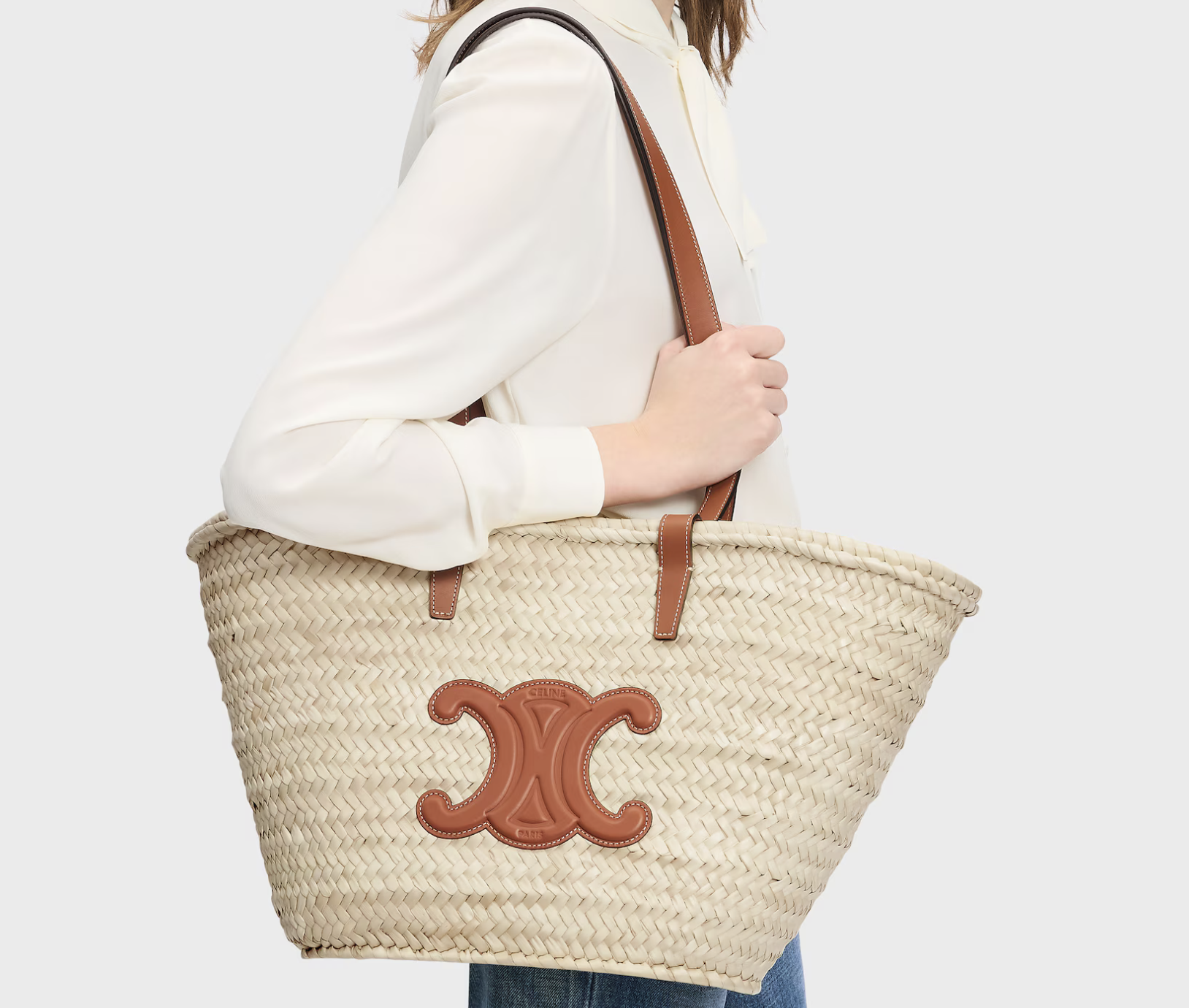 Celine medium Classic Panier - tan 棕色 - Image 4