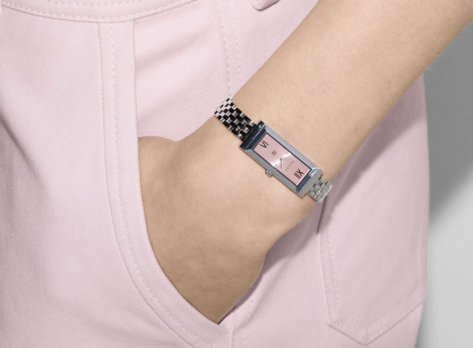 Gucci G-frame watch - pink dial 粉 - Image 3