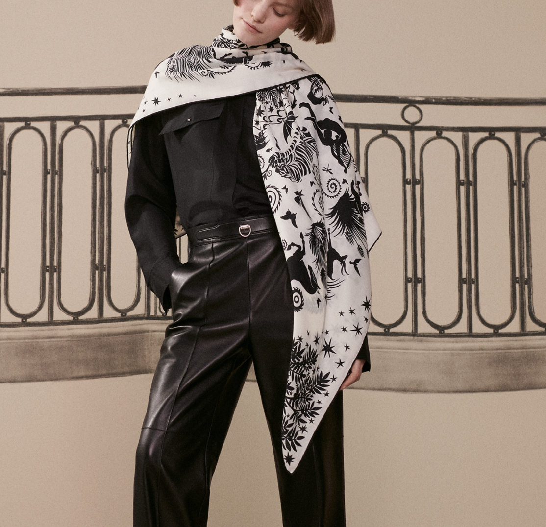 Hermes Sous le Charme d'Orphee shaw 140 - Image 3