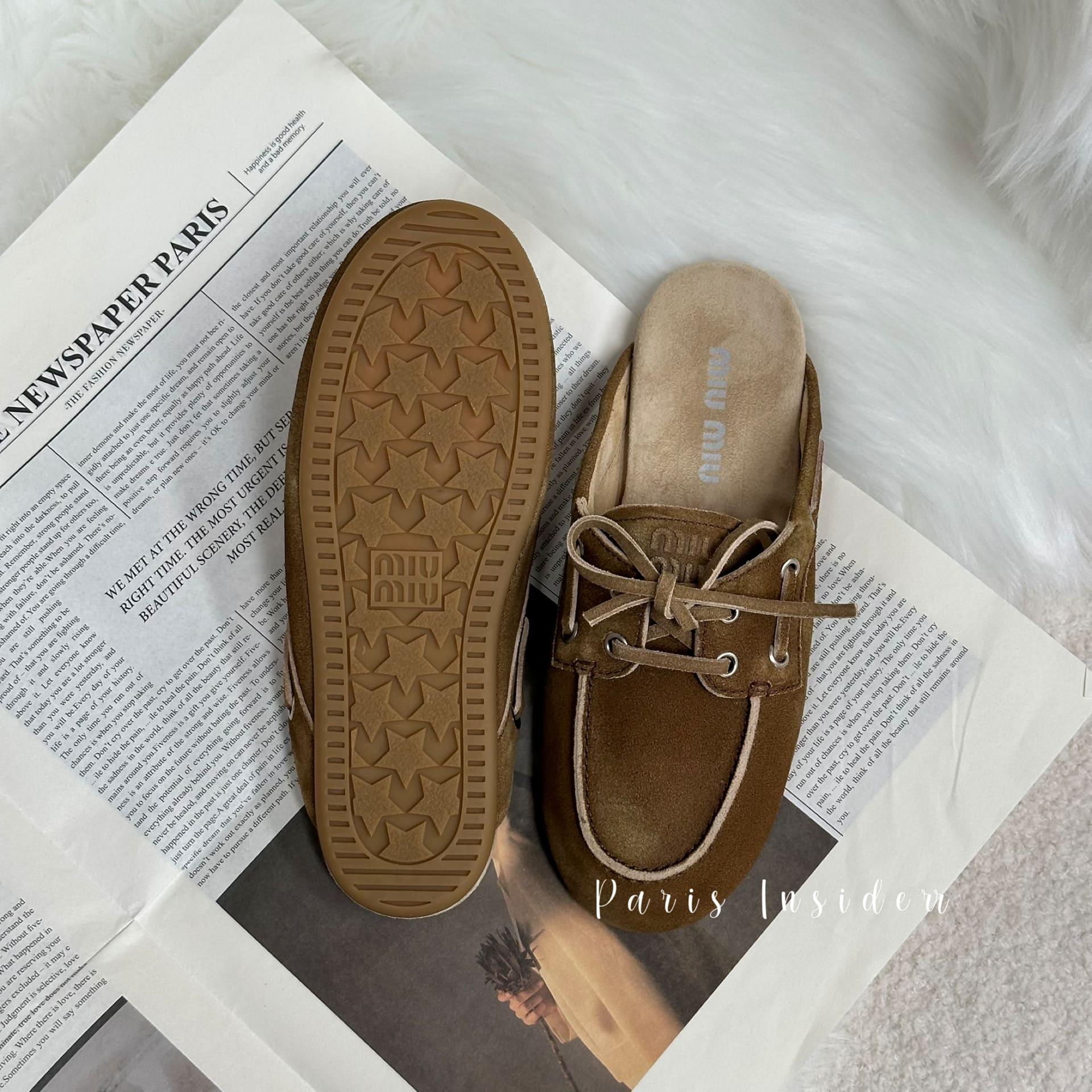 Miu Miu Faded suede mules - olive brown 橄欖棕 - Image 3