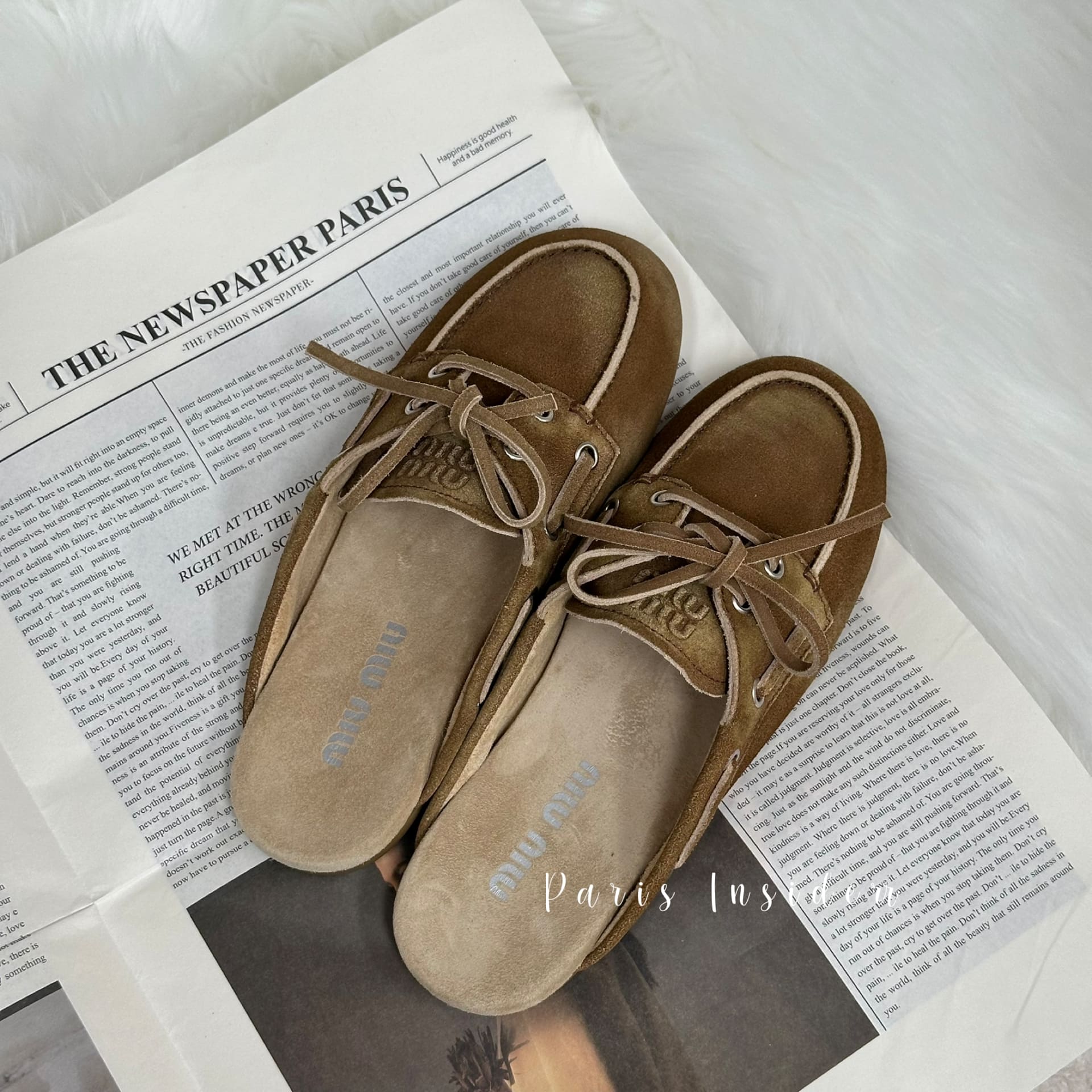 Miu Miu Faded suede mules - olive brown 橄欖棕 - Image 2