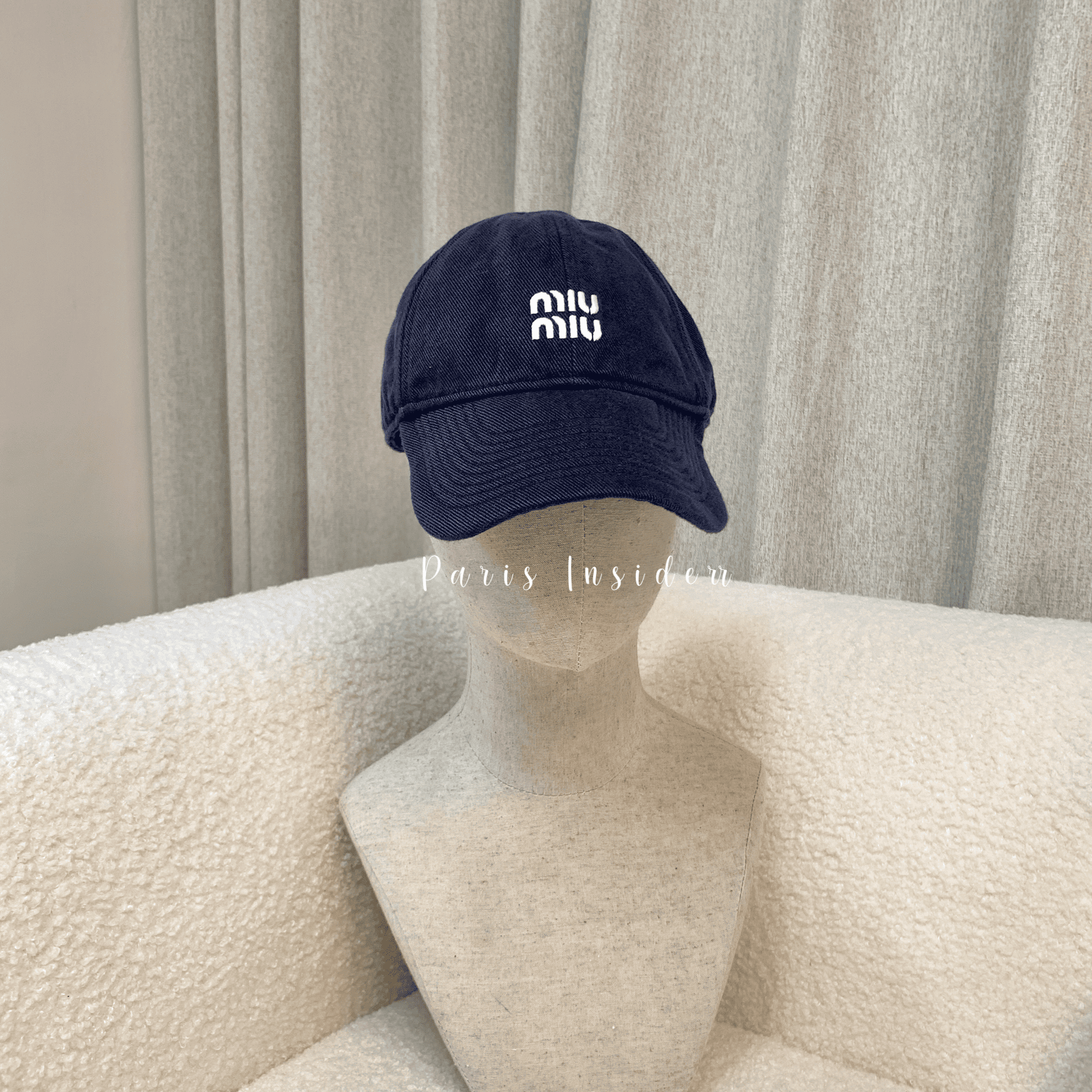Miu Miu baseball cap - blue 藍