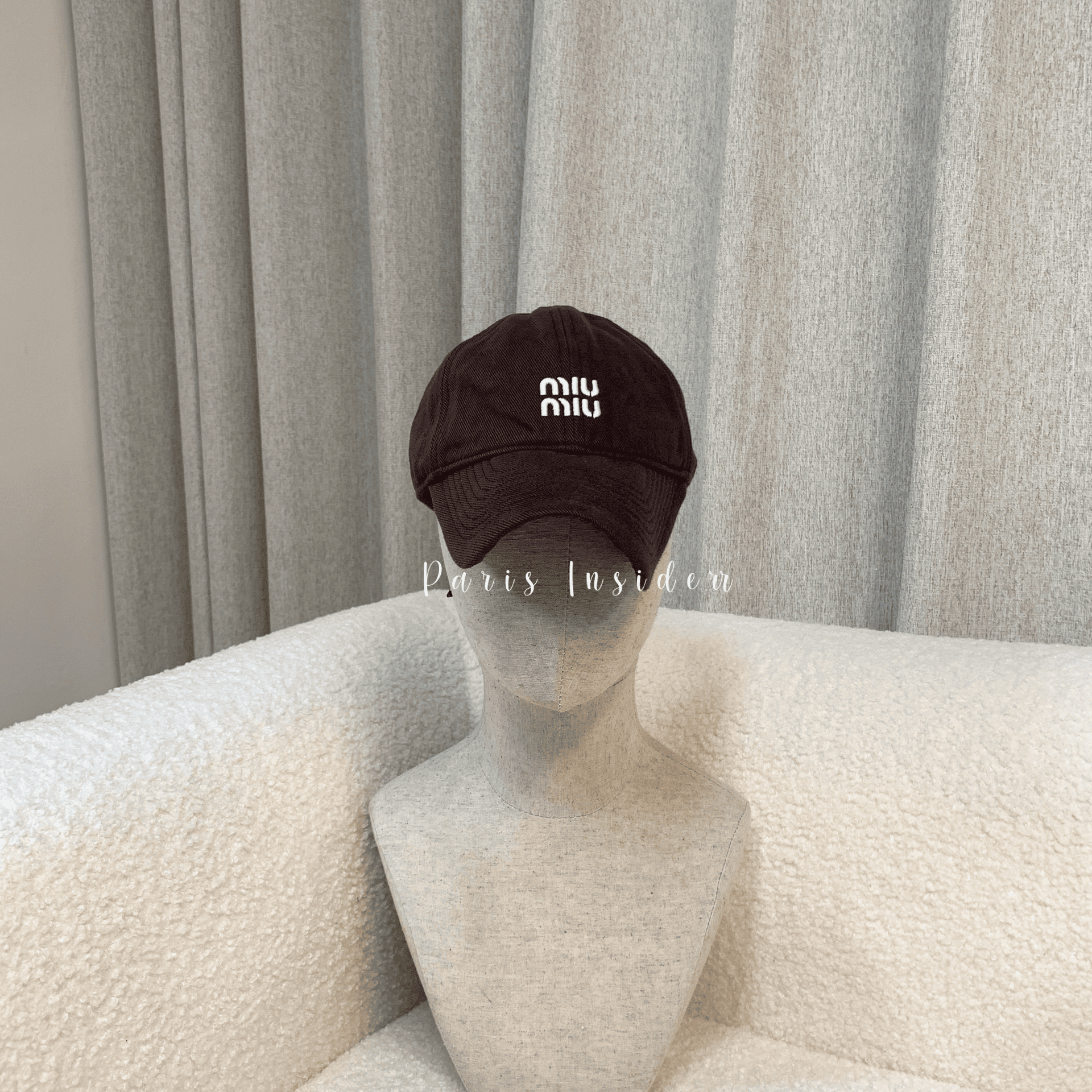 Miu Miu baseball cap - dark brown 深棕