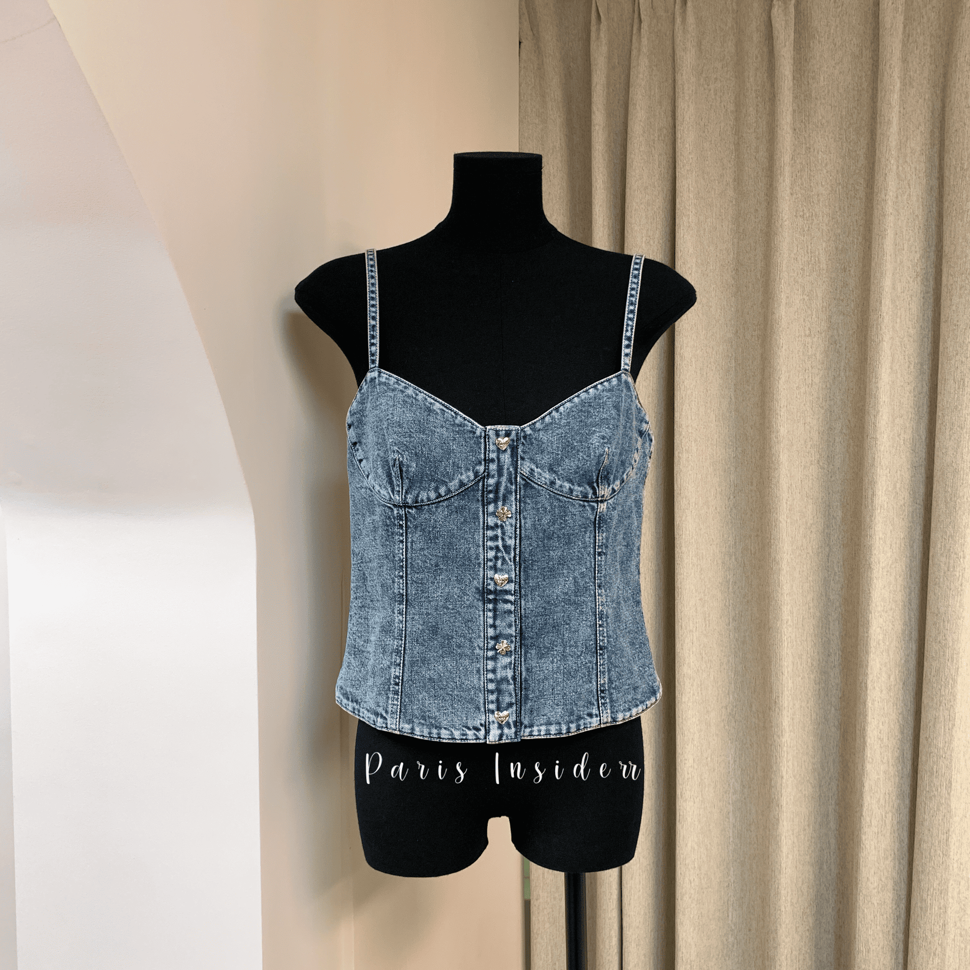 Chanel 25b denim top P80313 - denim blue 牛仔藍