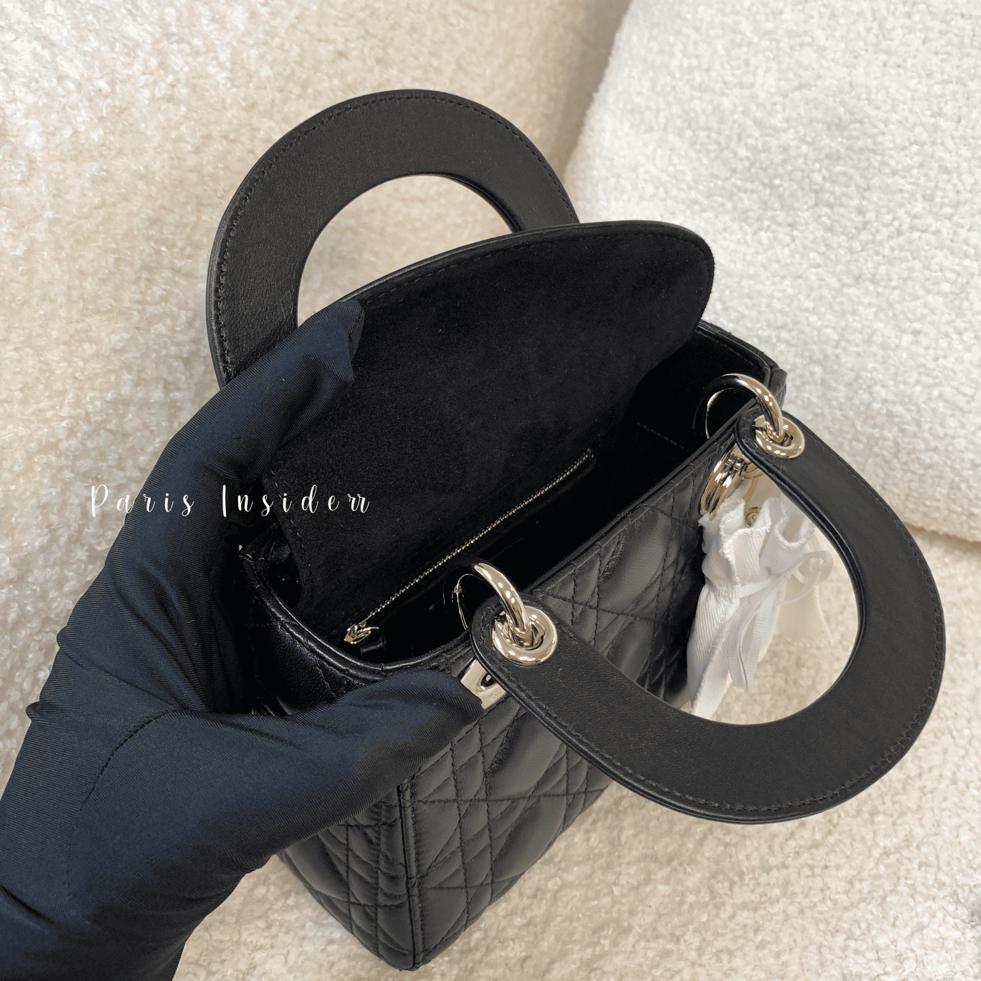 Christian Dior Lady Dior Mini - black 黑 - Image 4