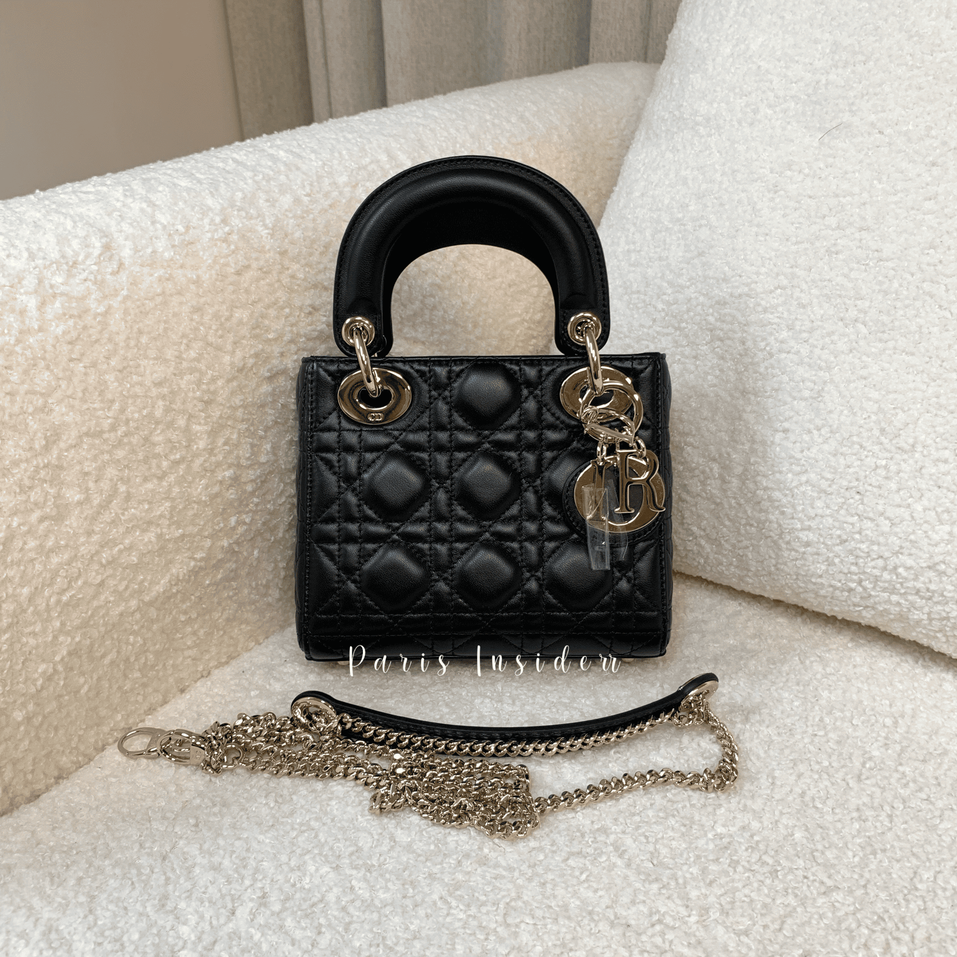 Christian Dior Lady Dior Mini - black 黑