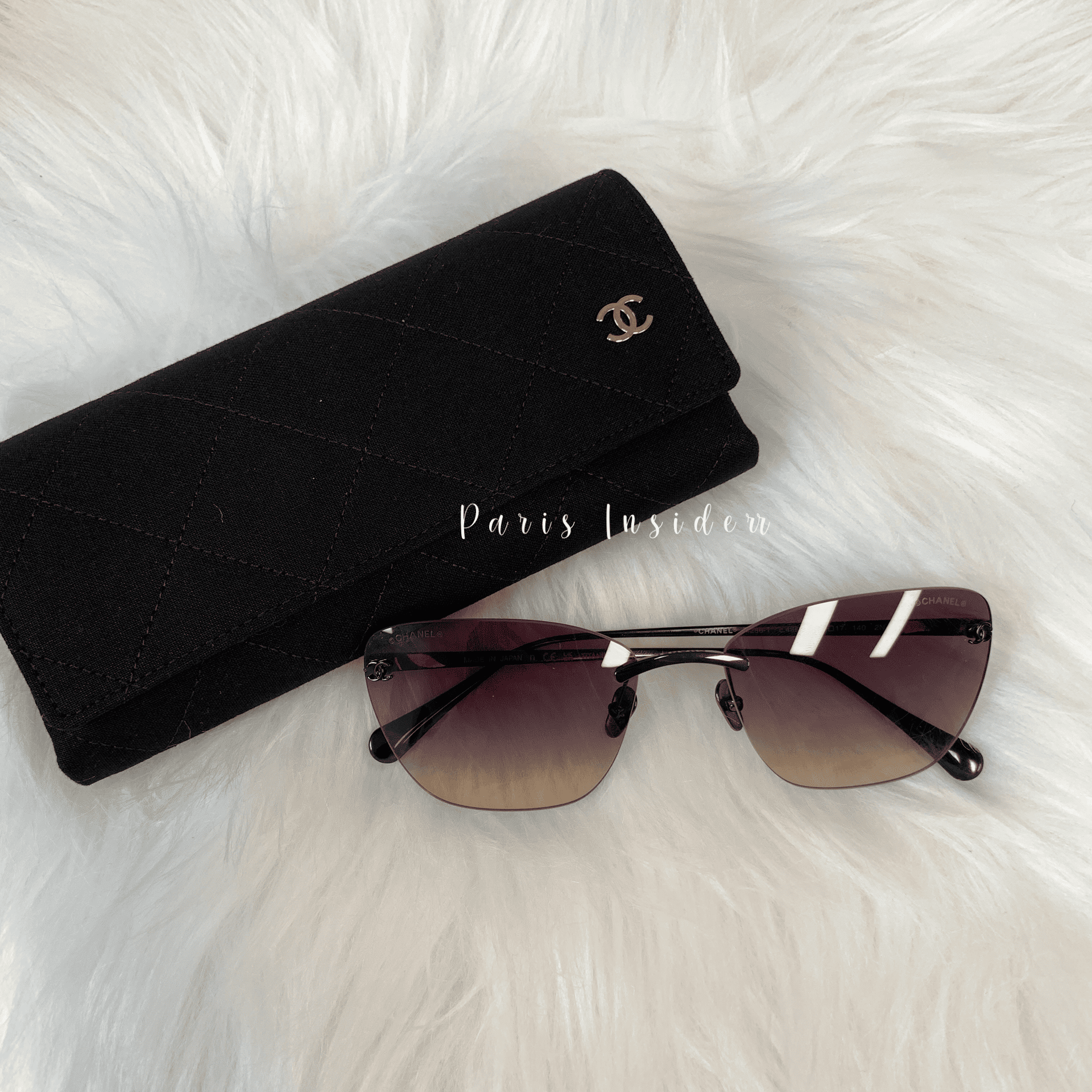 Chanel Titanium Cat eye CC sunglasses 4286T