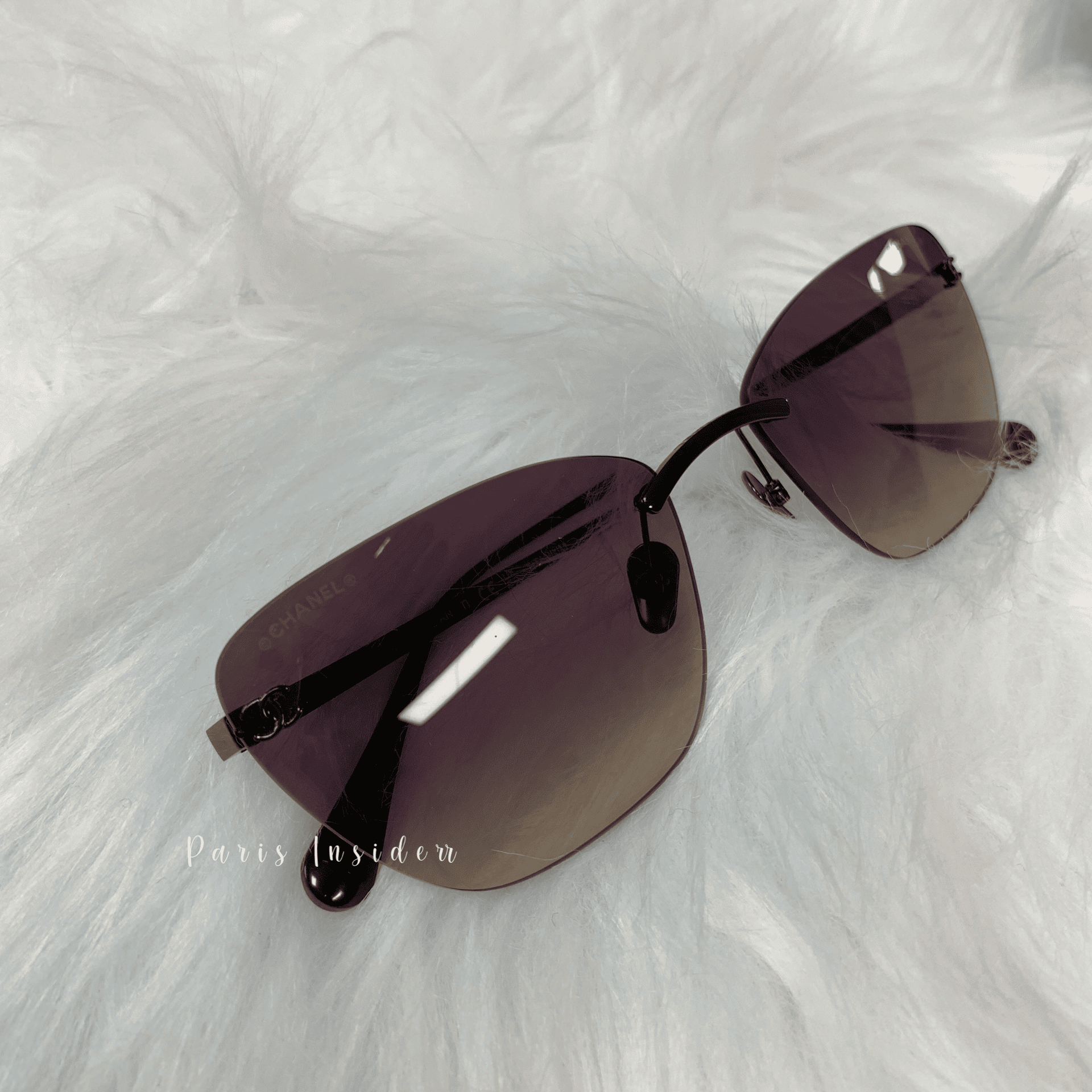 Chanel Titanium Cat eye CC sunglasses 4286T - Image 4