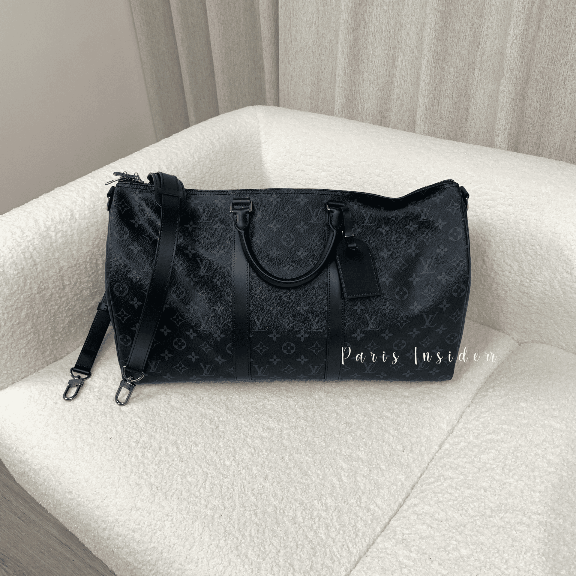 Louis Vuitton Keepball Bandoulière 50 - black 黑