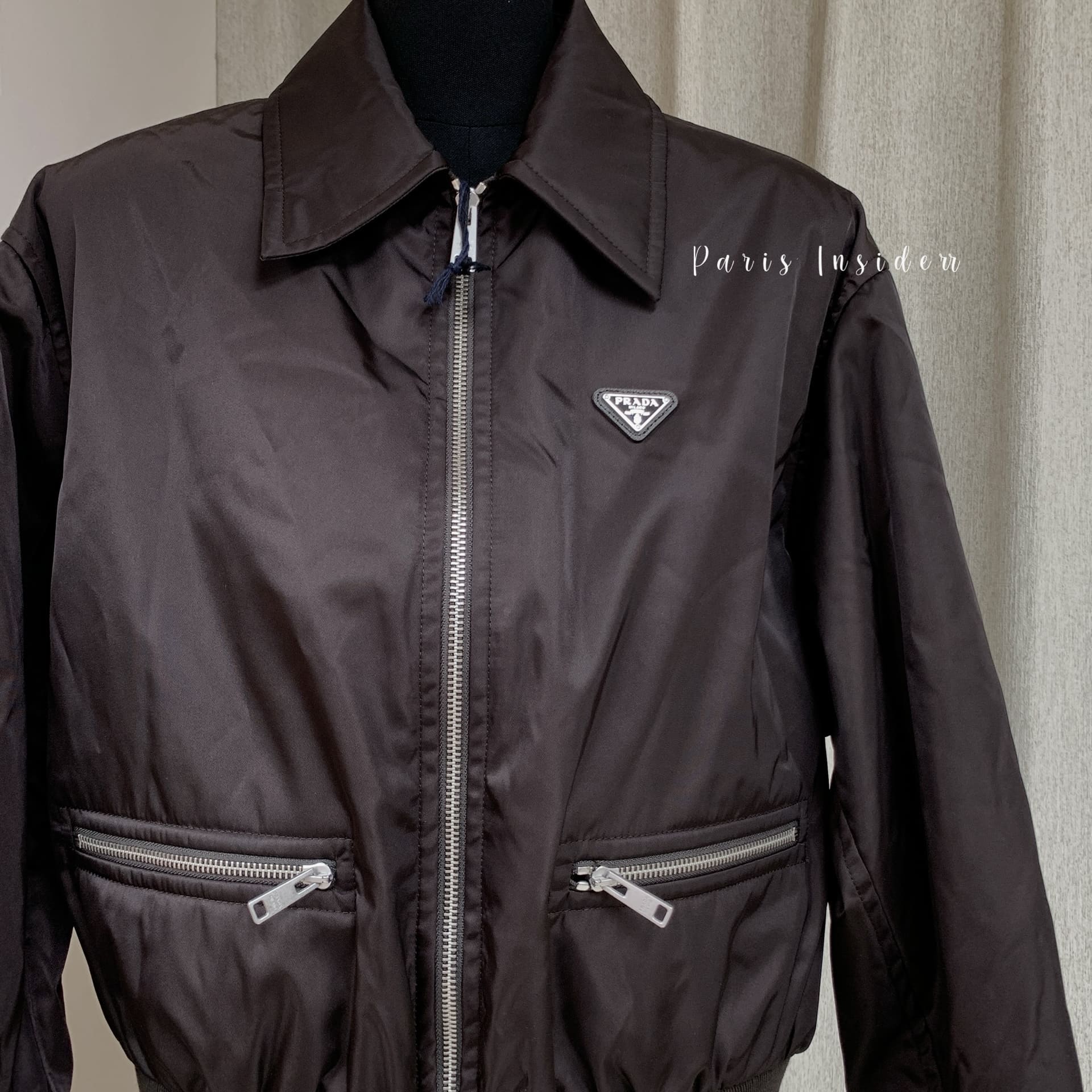 Prada Re-Nylon Blouson Jacket - dark brown 深棕 - Image 2