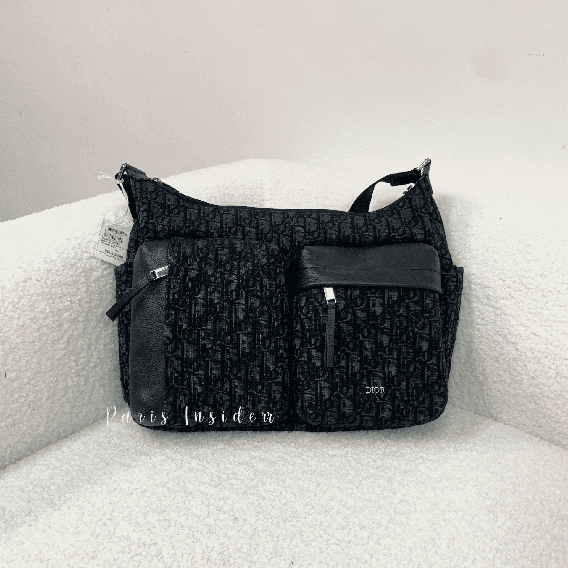 Dior medium rider soft hobo bag - black 黑