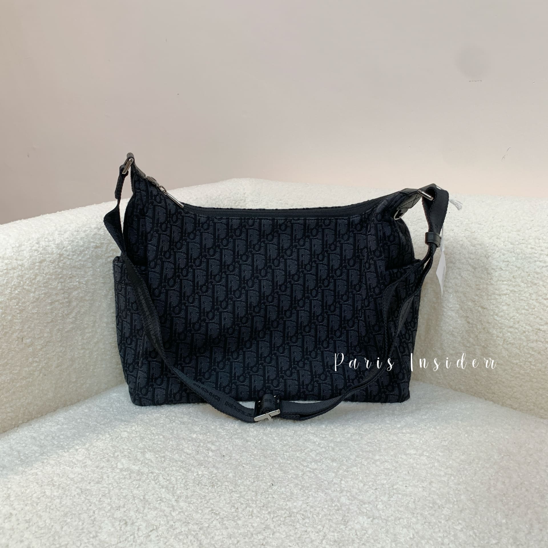 Dior medium rider soft hobo bag - black 黑 - Image 7