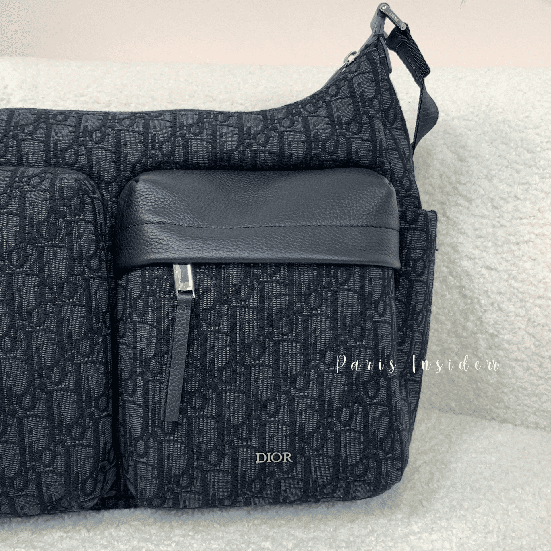 Dior medium rider soft hobo bag - black 黑 - Image 4