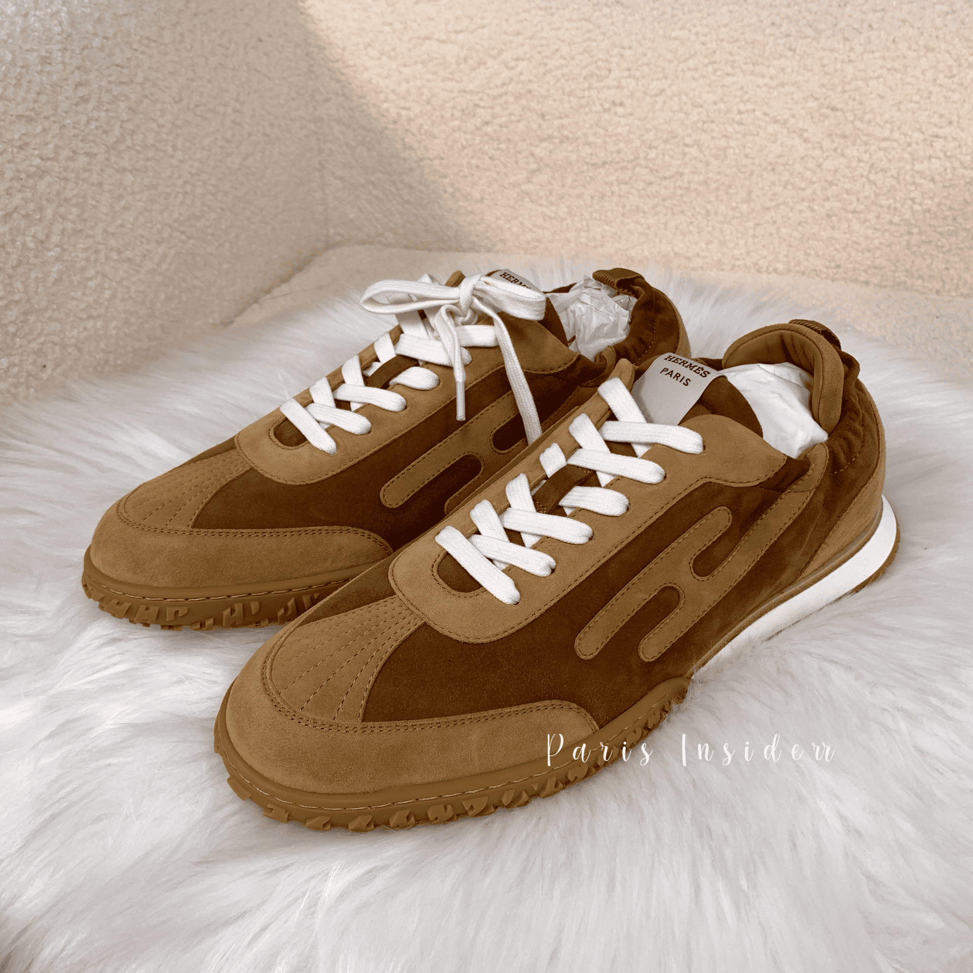 Hermes Jet Sneaker - Burn Amourette/ Miel 棕