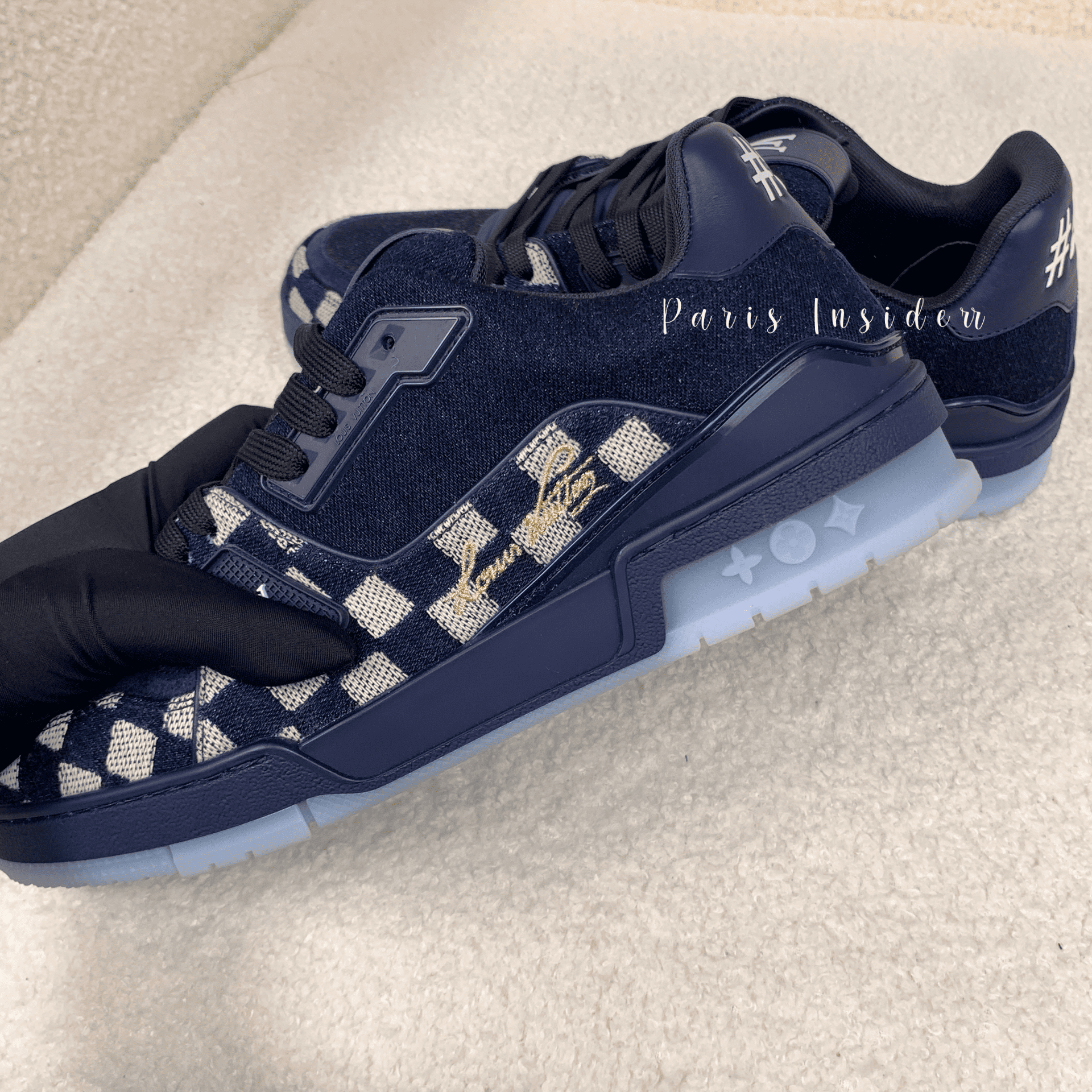 Louis Vuitton Trainers - blue 藍 - Image 3