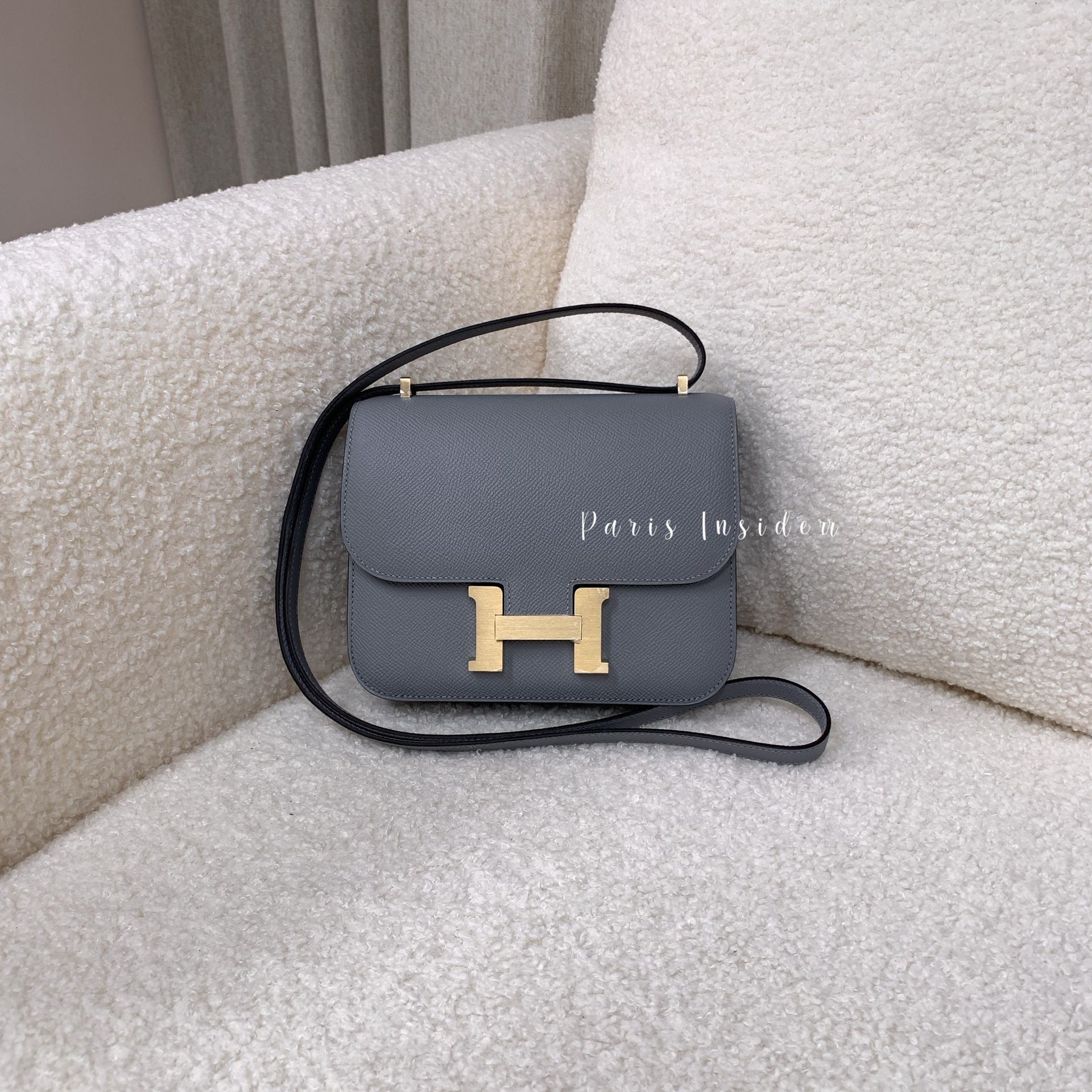 Hermes mini Constance - P0 gris pantin 木偶灰