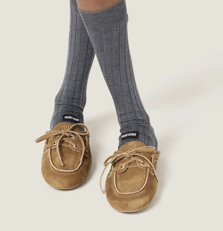 Miu Miu Faded suede mules - olive brown 橄欖棕 - Image 4