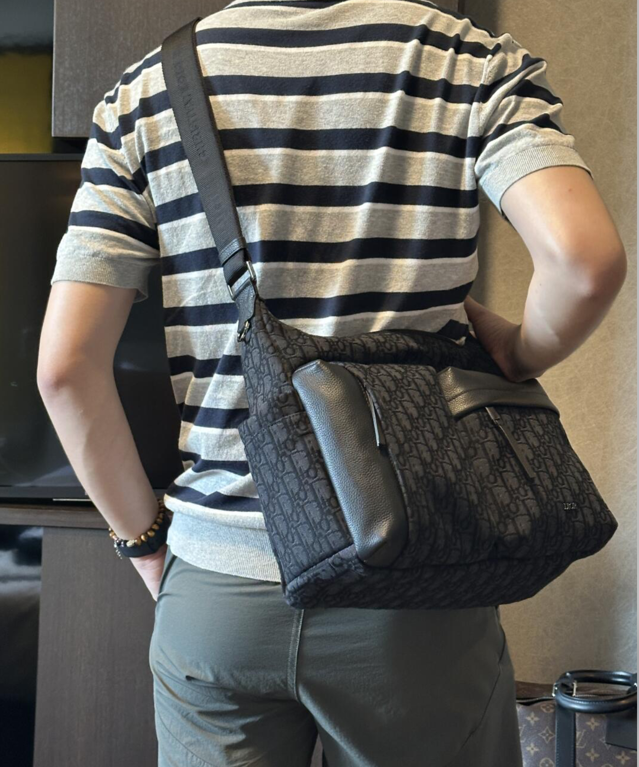 Dior medium rider soft hobo bag - black 黑 - Image 8