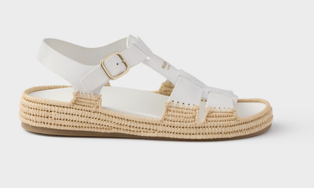 Prada leather sandals - white 白 - Image 2