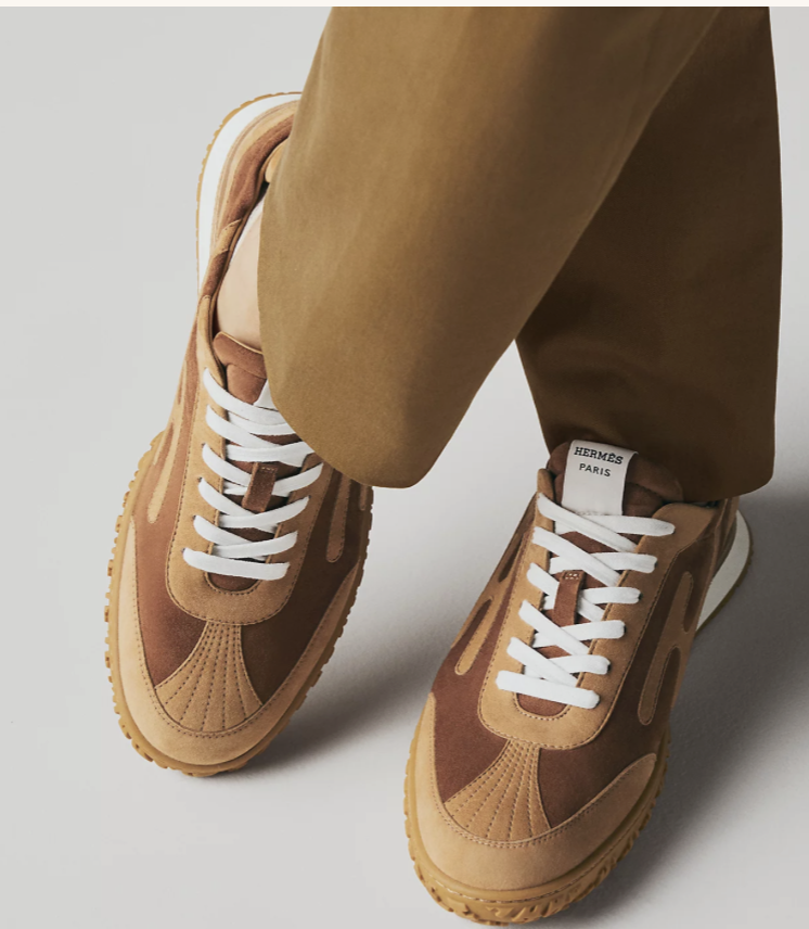 Hermes Jet Sneaker - Burn Amourette/ Miel 棕 - Image 4