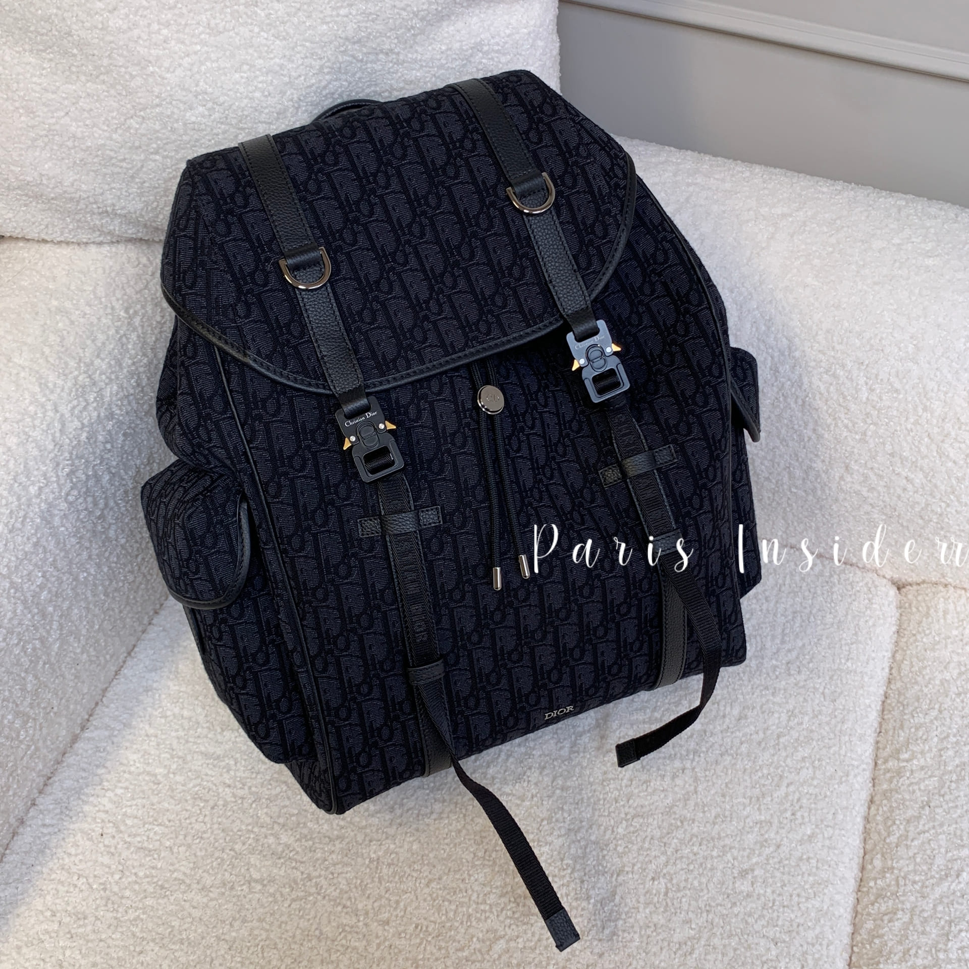 Dior Hit the Road backpack with flap - Black 黑