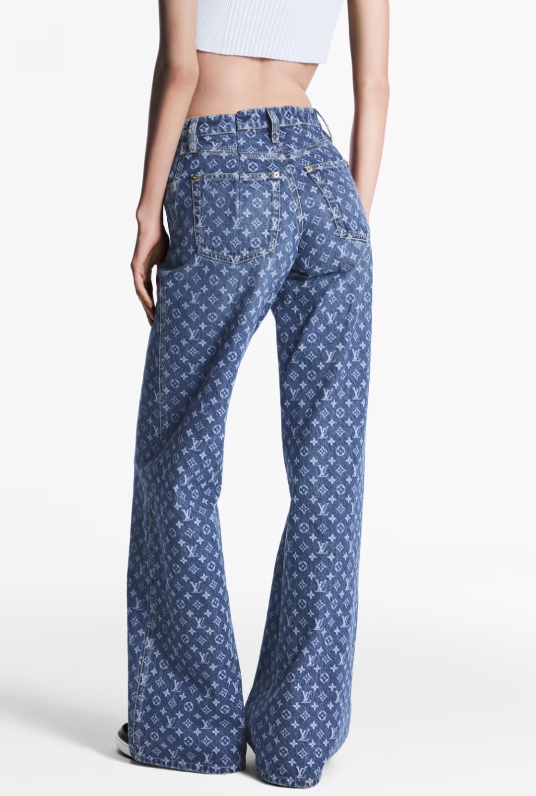 Louis Vuitton Monogram Flared Jeans - Blue 藍 - Image 4
