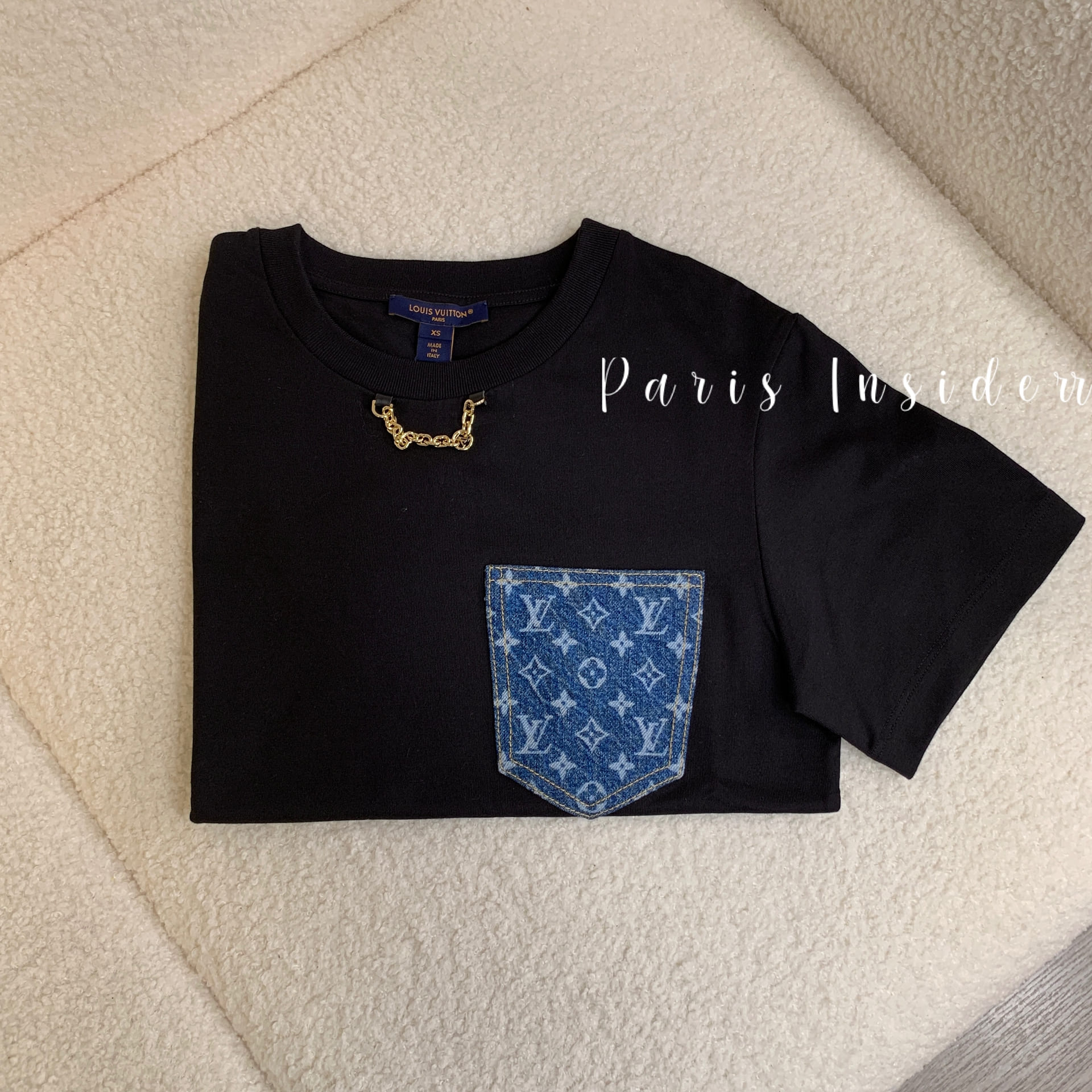Louis Vuitton Monogram Pocket T-shirt - Black 黑