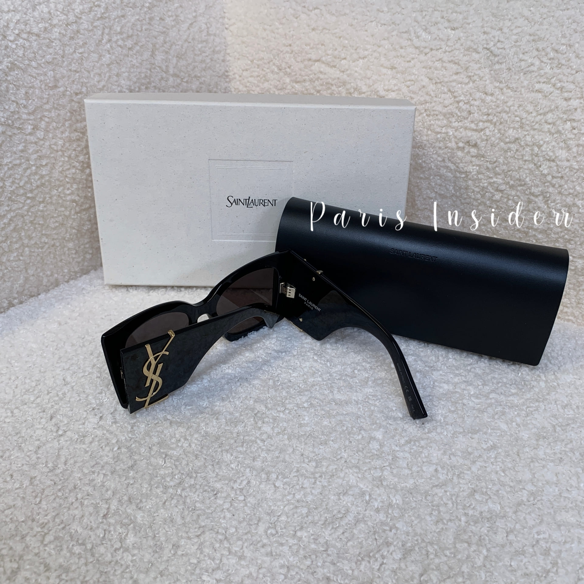 Saint Laurent M119/F Blaze Sunglasses - Black 黑 - Image 3
