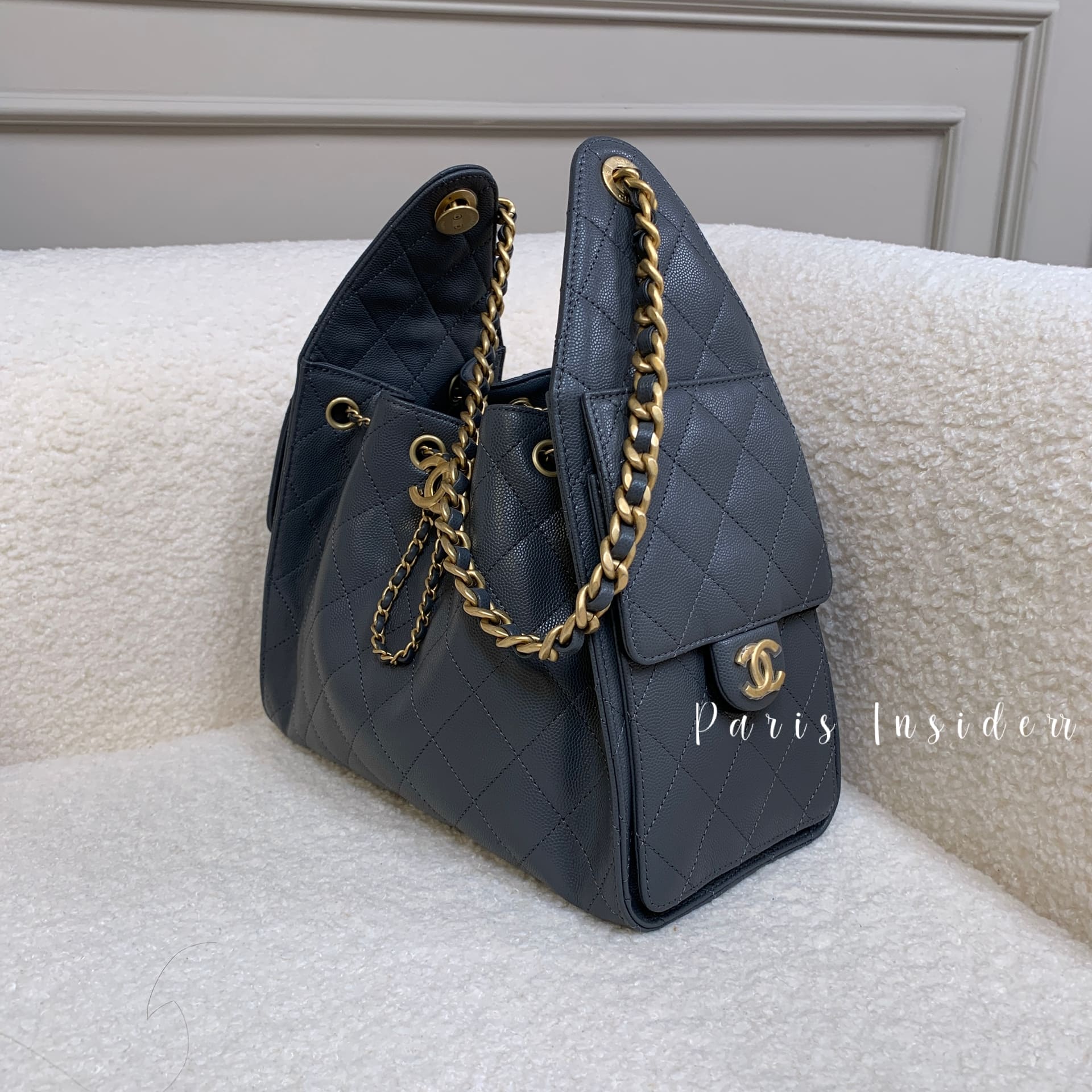 Chanel 25 Hobo Bag S size - Dark Grey 深灰色 - Image 4