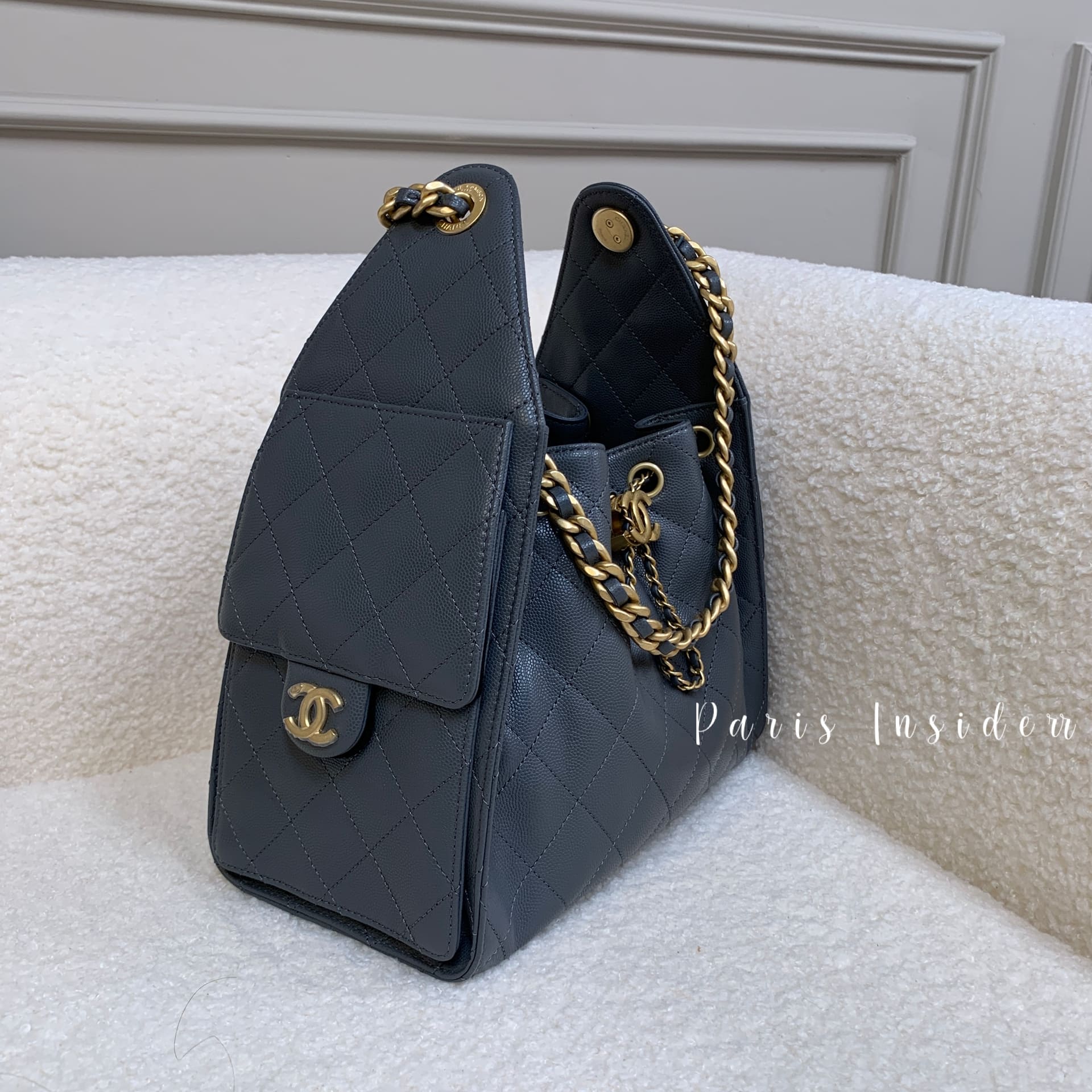 Chanel 25 Hobo Bag S size - Dark Grey 深灰色 - Image 3