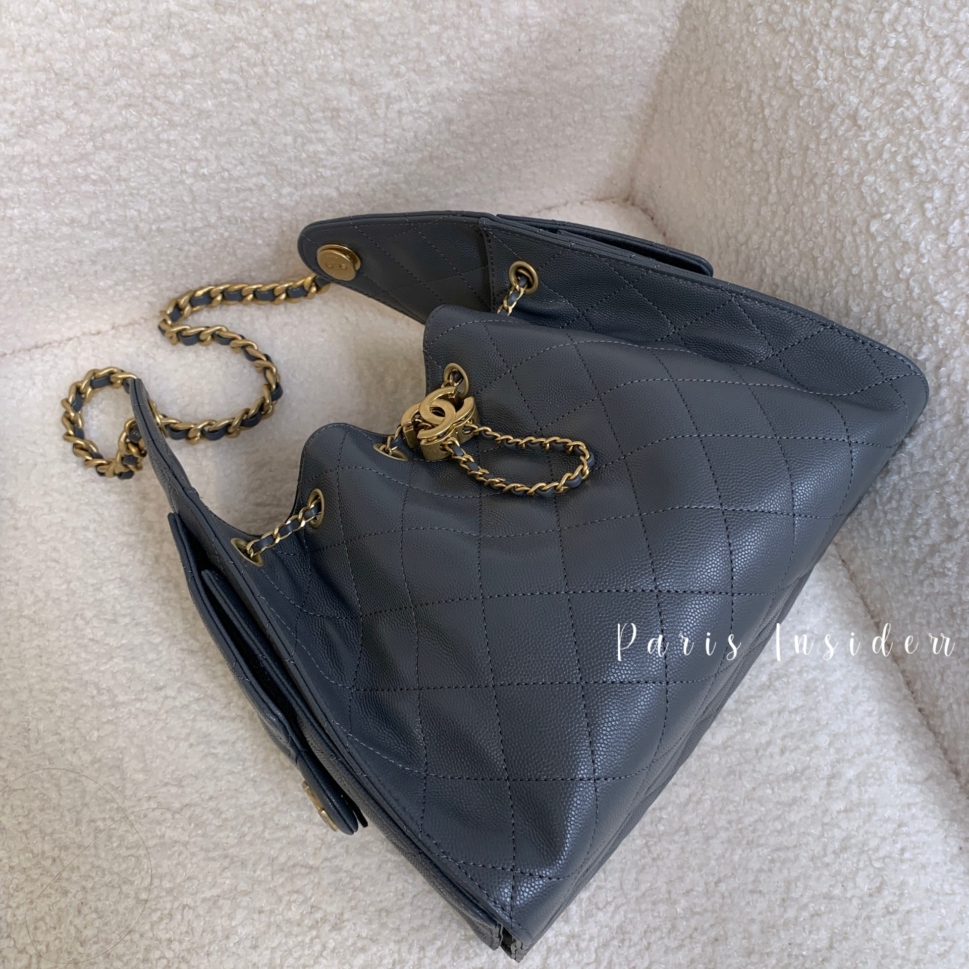 Chanel 25 Hobo Bag S size - Dark Grey 深灰色 - Image 2