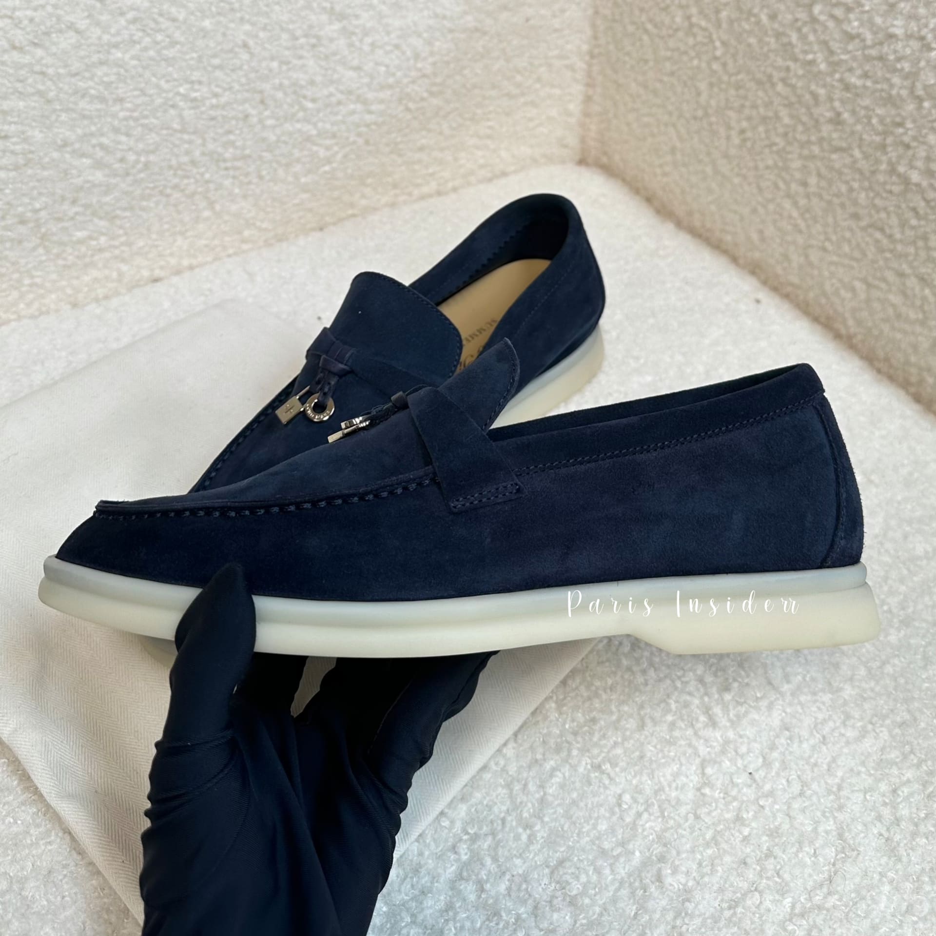 Loro Piana Summer Charms Walk Loafer - Argo Blue Melange 午夜藍 - Image 4