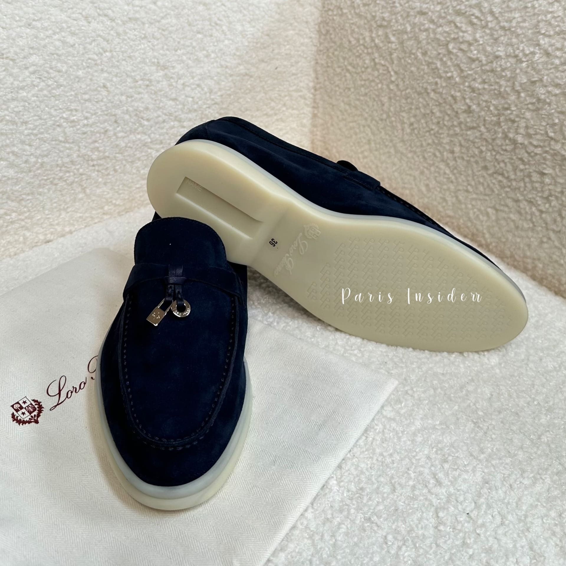 Loro Piana Summer Charms Walk Loafer - Argo Blue Melange 午夜藍 - Image 5