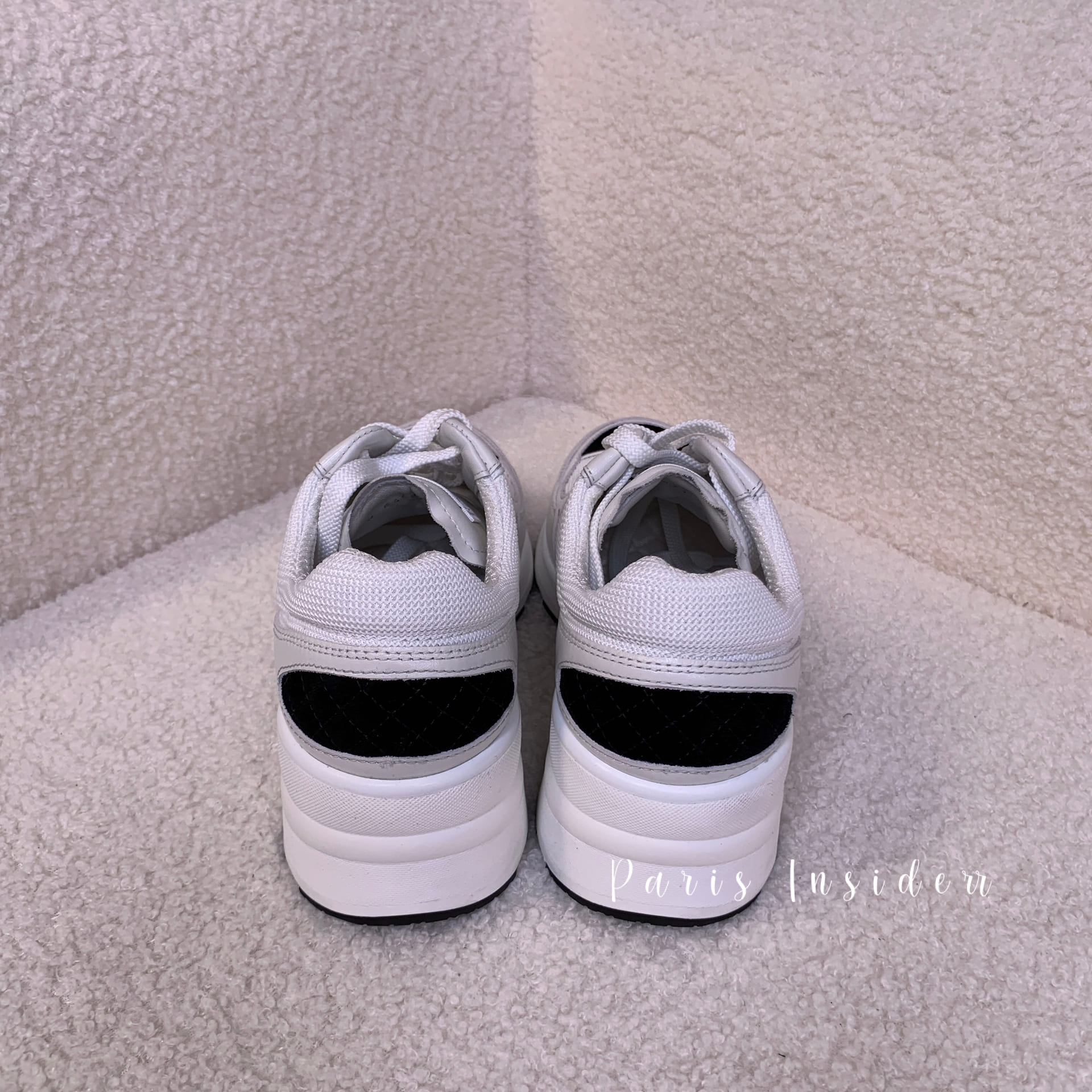 Chanel 25K Trainers G46871 - White & Black 白及黑色 - Image 5