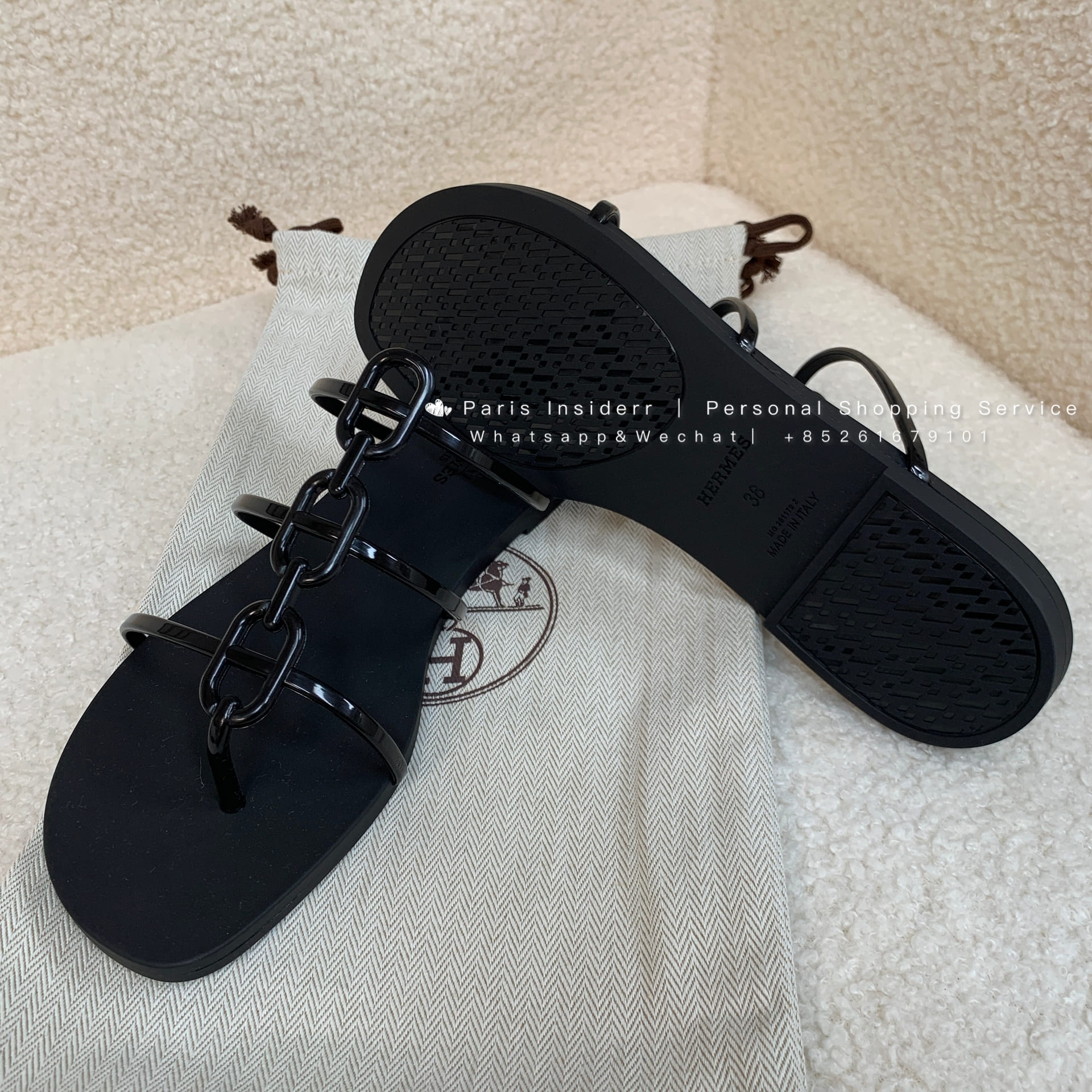 Hermes Mykonos sandal - Noir 黑色 - Image 2